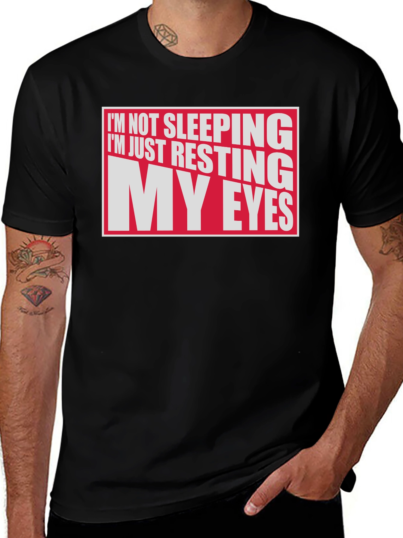 Variant 6 of Resting My Eyes Graphic Tee - Funny Slogan T-Shirt