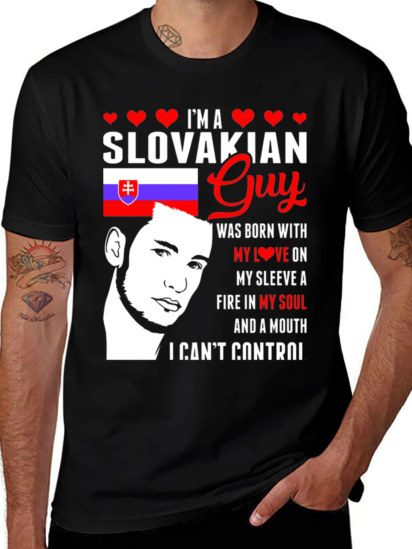 Slovakian Guy Graphic T-Shirt