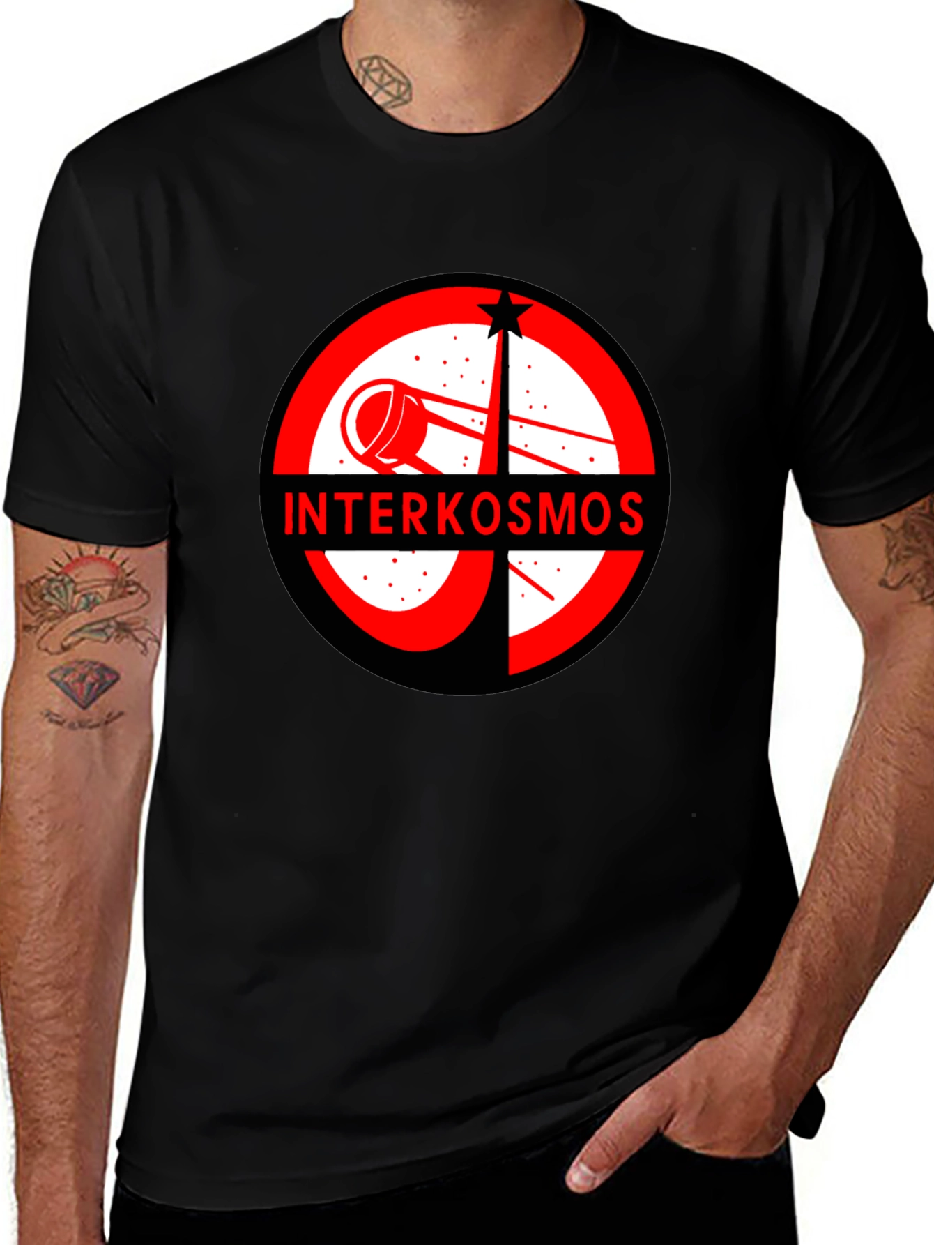 Variant 25 of Interkosmos Graphic Tee - Retro Space T-Shirt