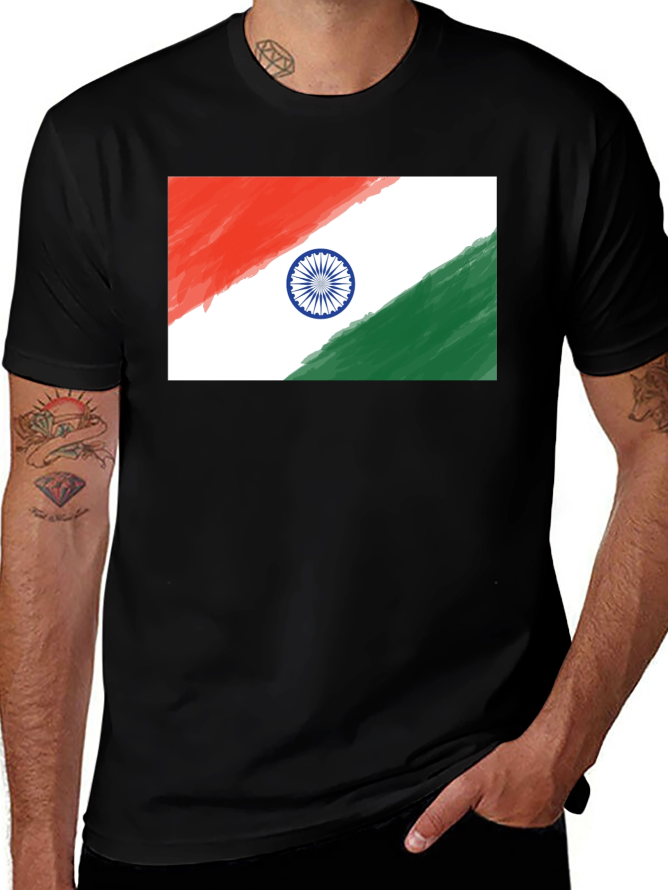 Variant 23 of India Flag T-Shirt - Patriotic Pride