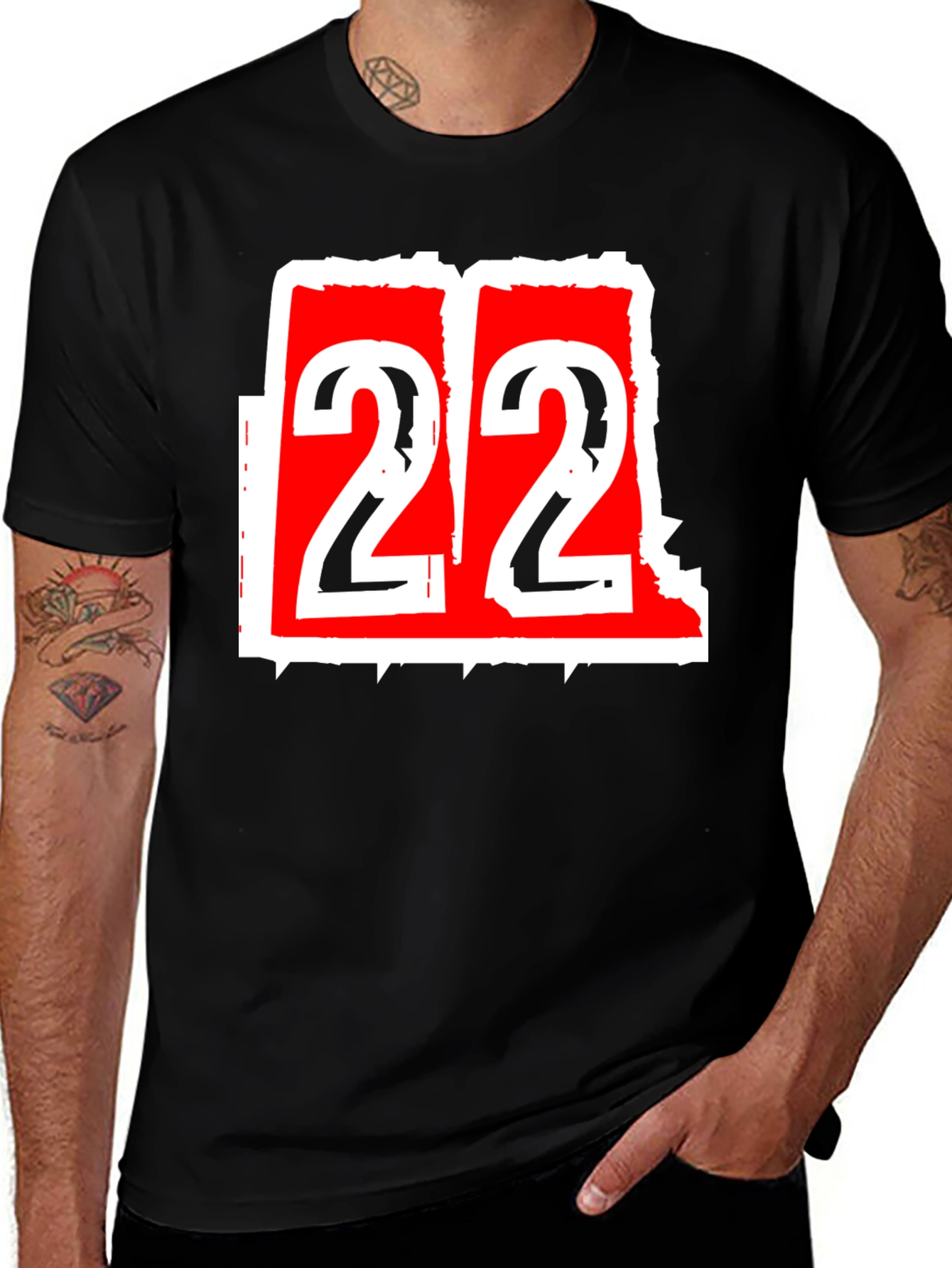 Bold 22 Graphic Black T-Shirt
