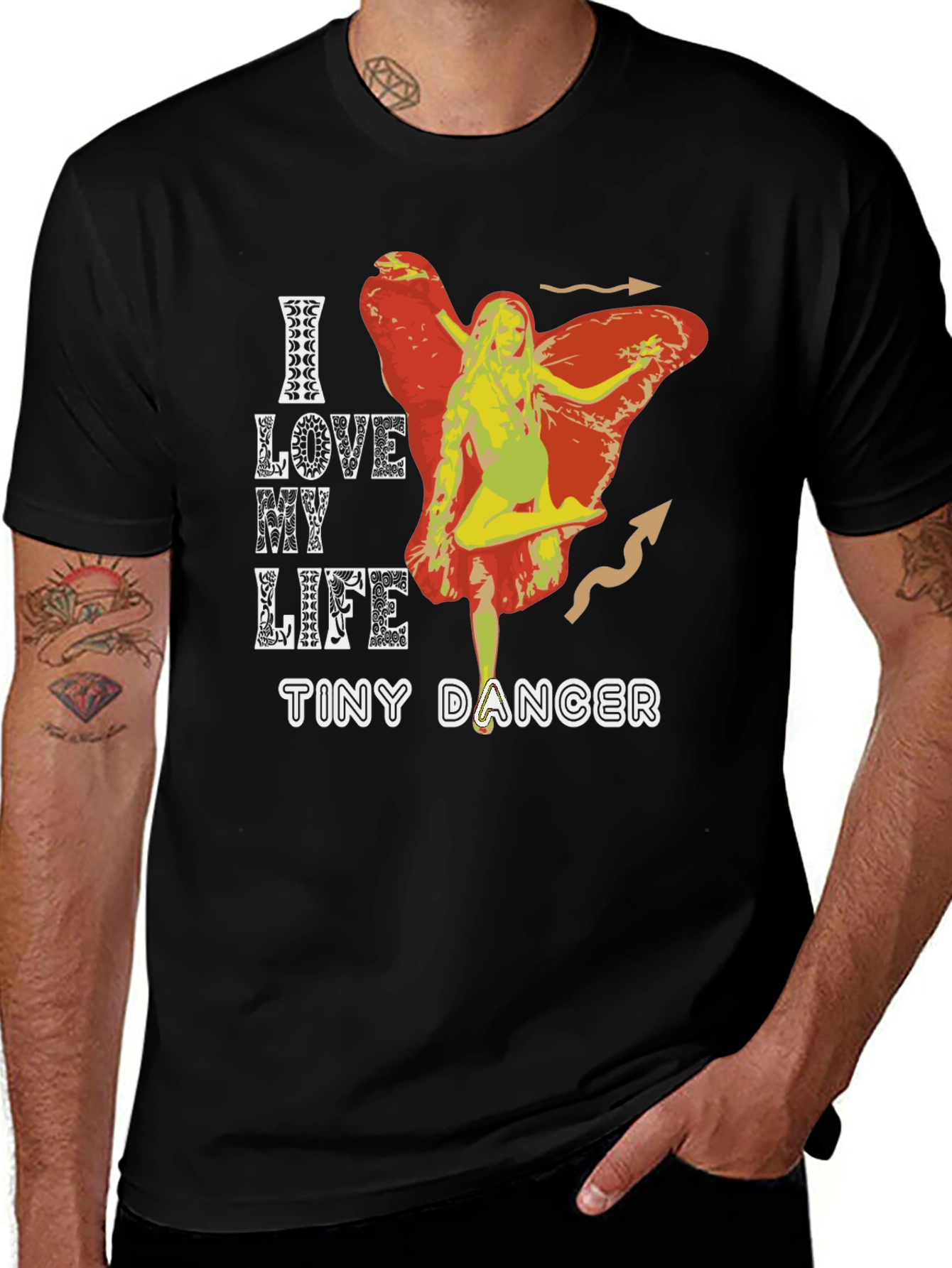 Variant 12 of I Love My Life Tiny Dancer Graphic Tee