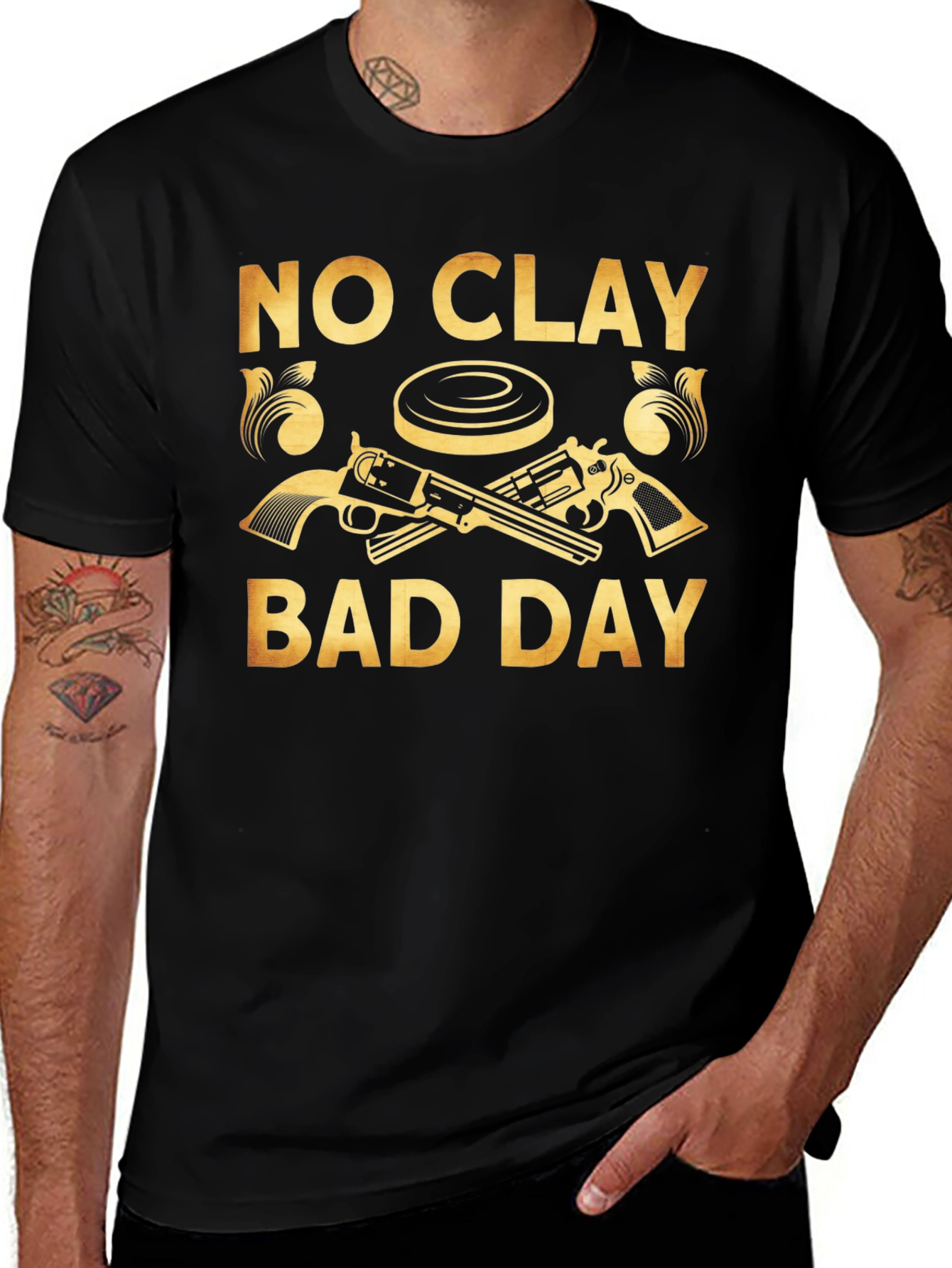 Variant 9 of No Clay Bad Day T-Shirt