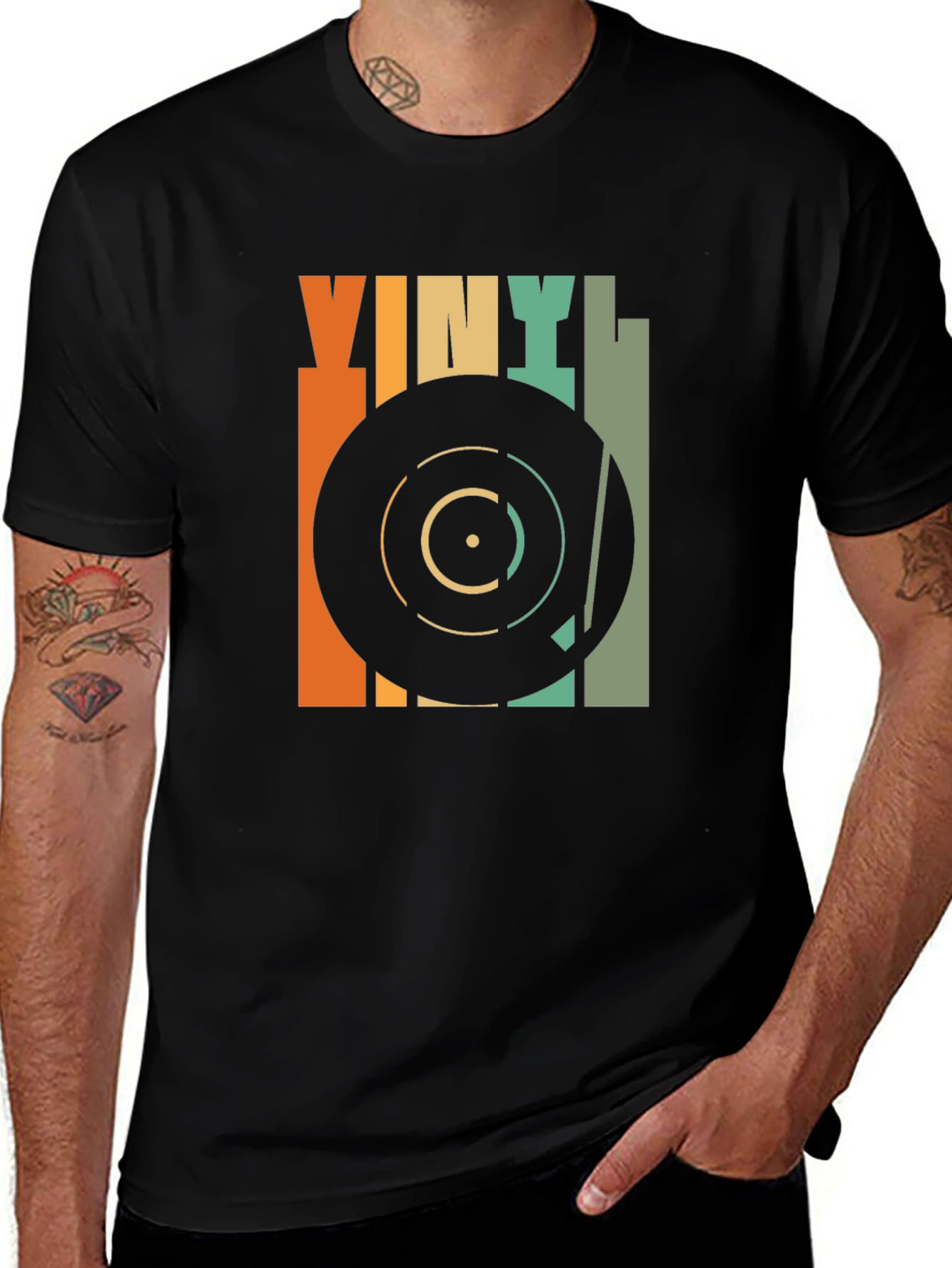 Variant 20 of Retro Vinyl Record T-Shirt - Music Lover Tee