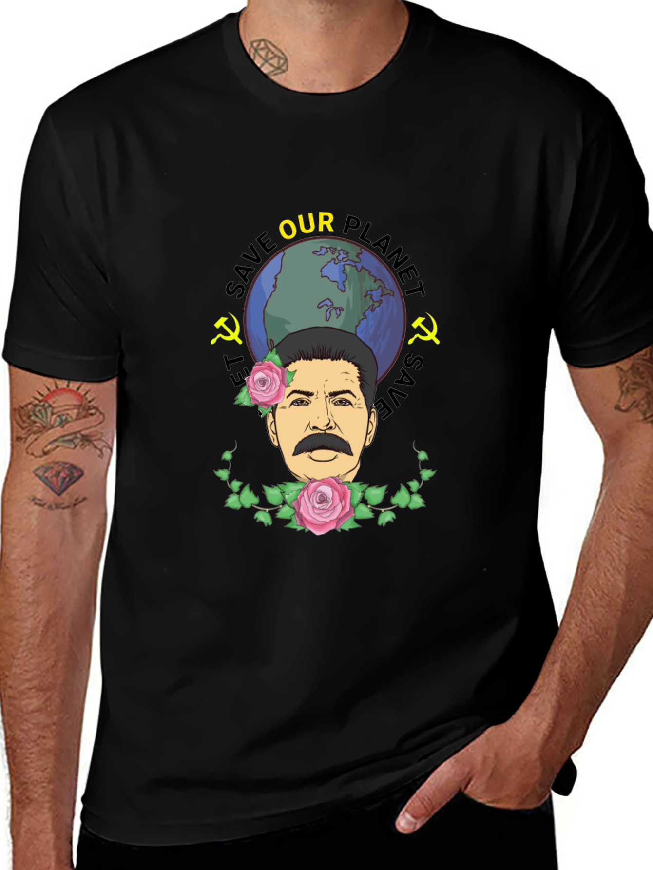 Variant 11 of Save Our Planet Stalin T-Shirt