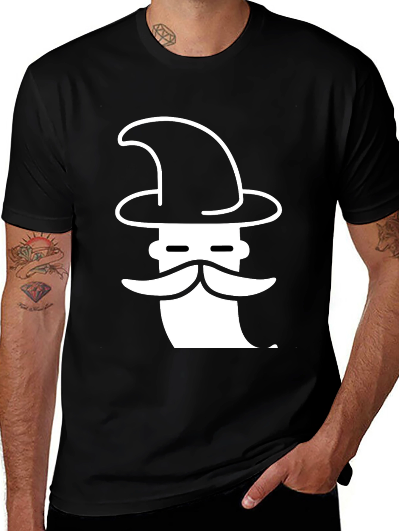 Variant 17 of Wizard Graphic Tee - Black