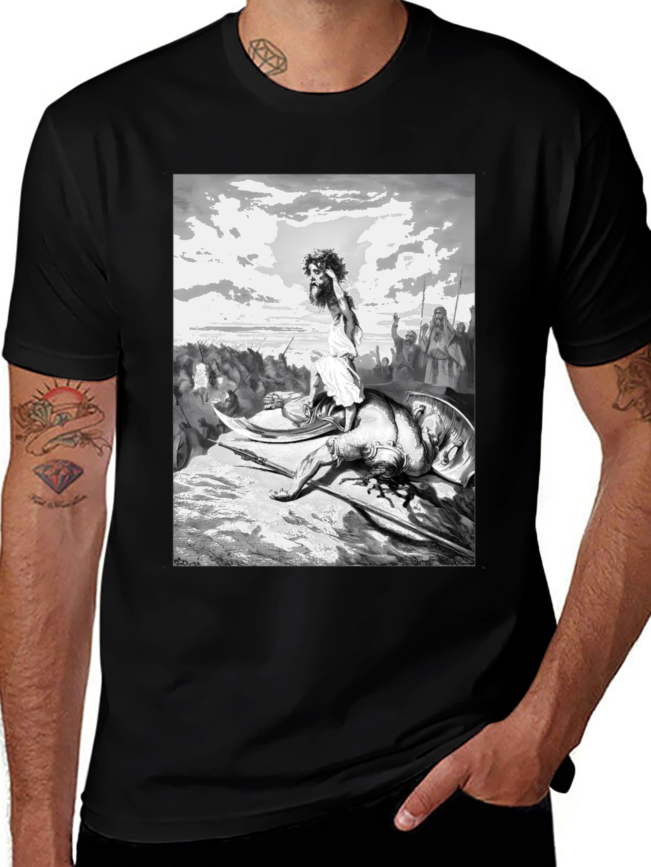 Variant 17 of David and Goliath Graphic T-Shirt