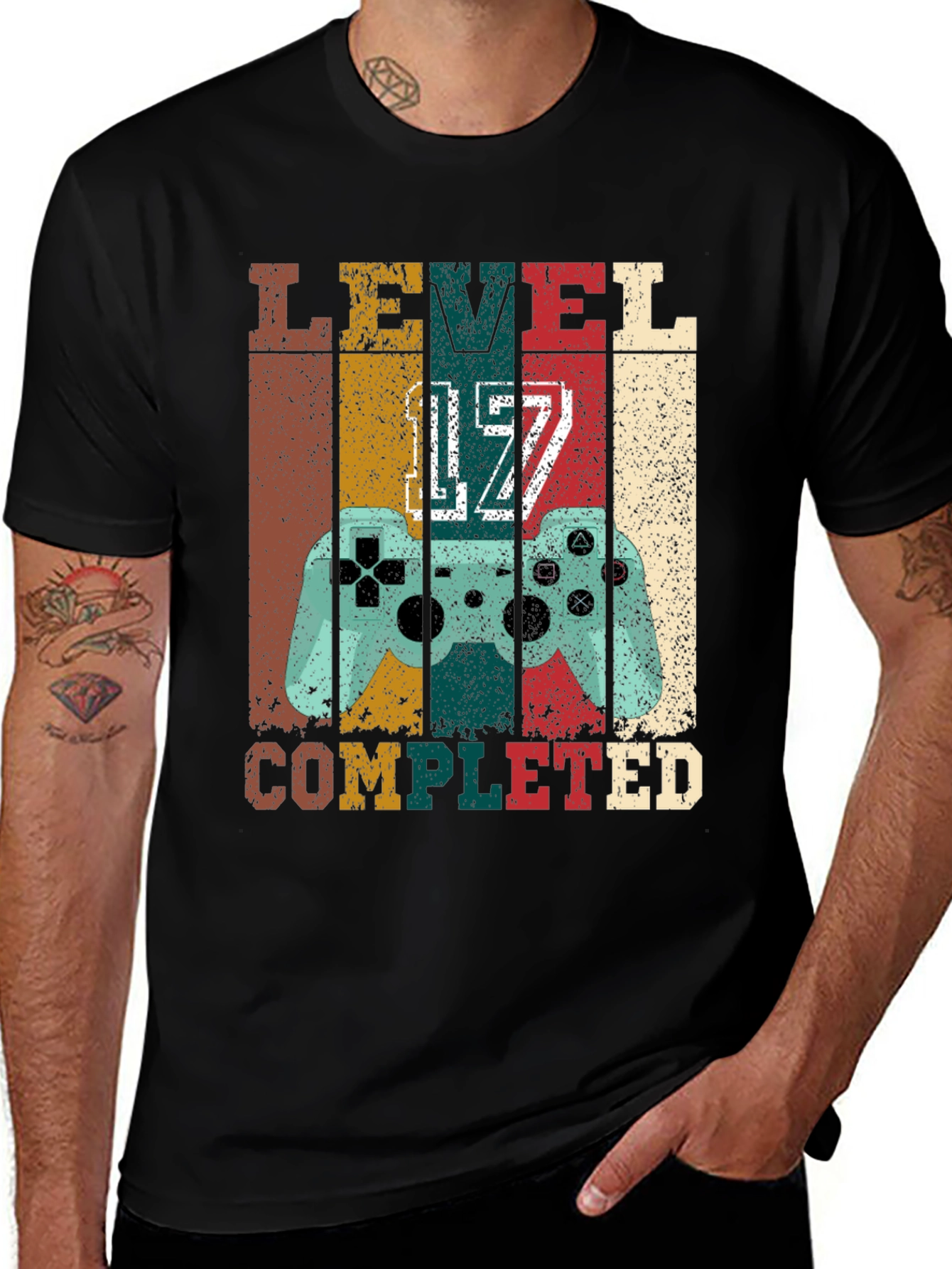 Variant 26 of Level 17 Completed Gaming T-Shirt