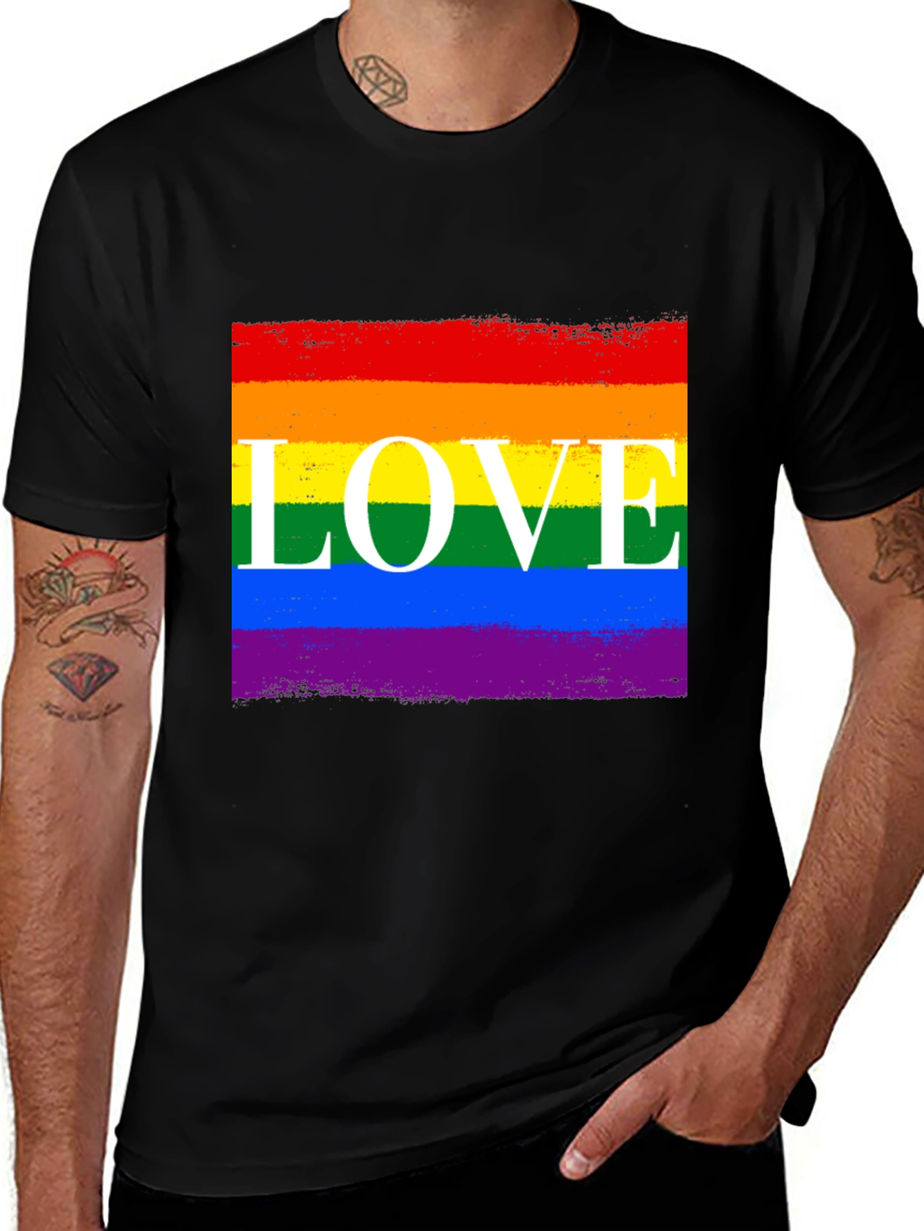 Variant 25 of Rainbow LOVE Graphic Tee