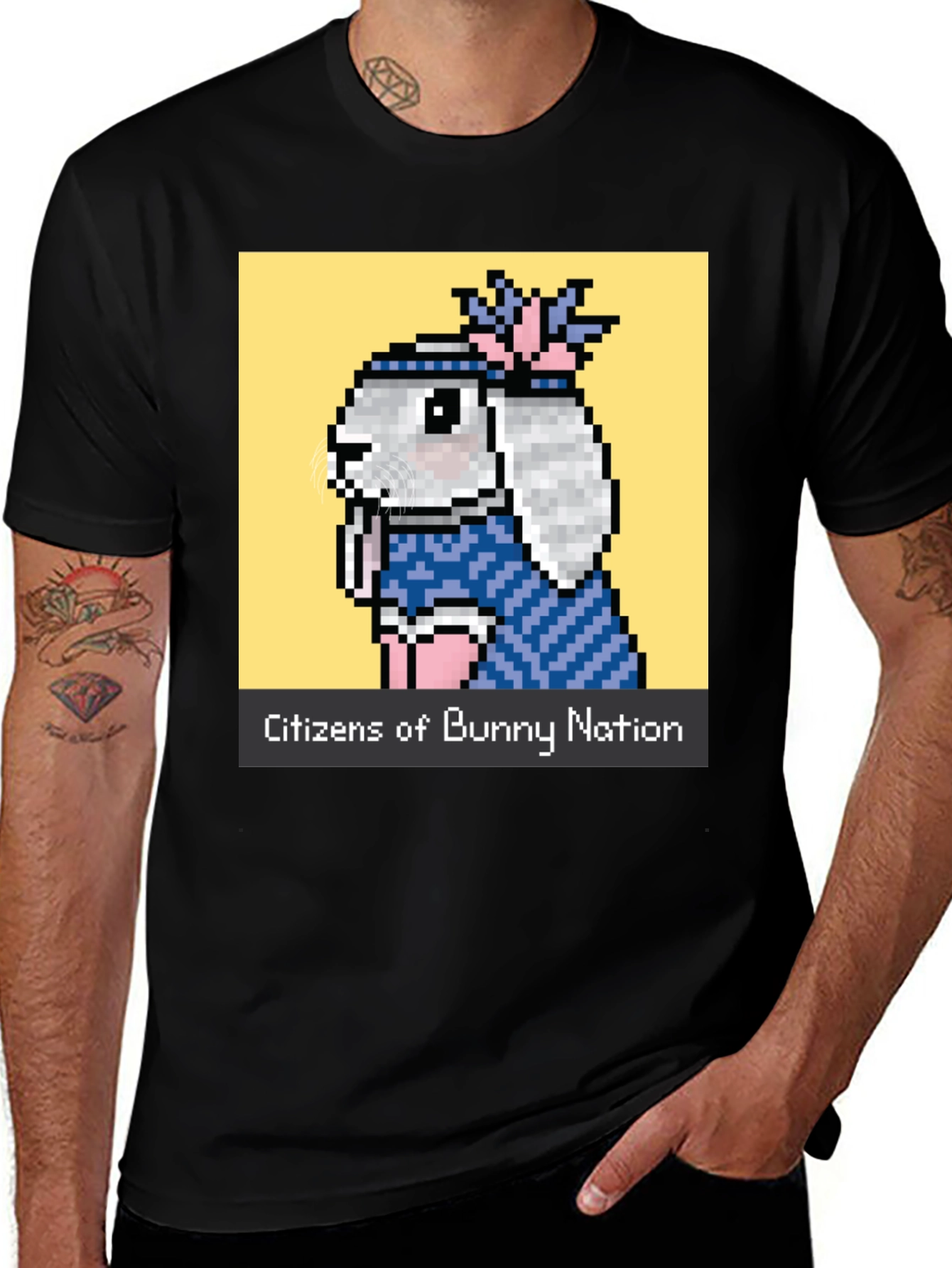 Variant 16 of Bunny Nation Graphic Tee