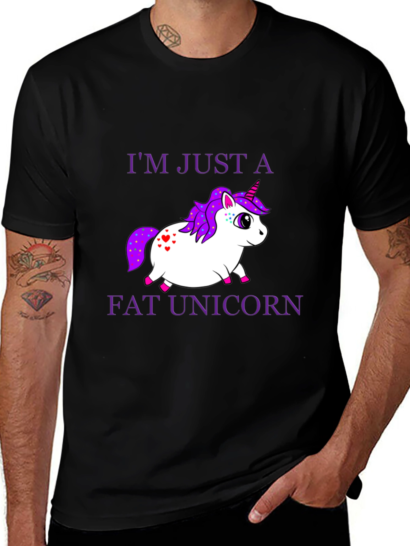 Variant 20 of I'm Just a Fat Unicorn T-Shirt