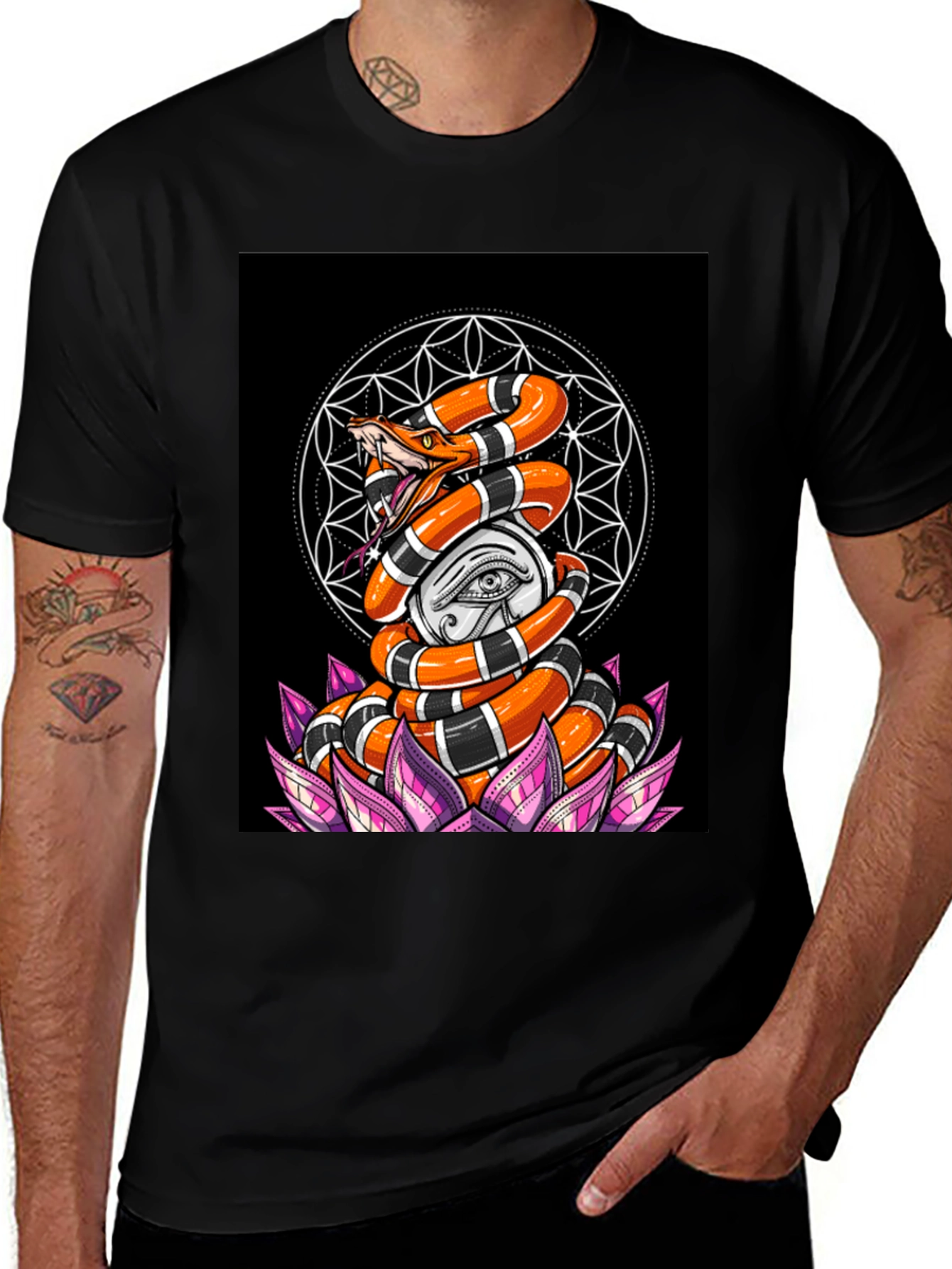 Variant 20 of Eye of Ra Snake Lotus T-Shirt