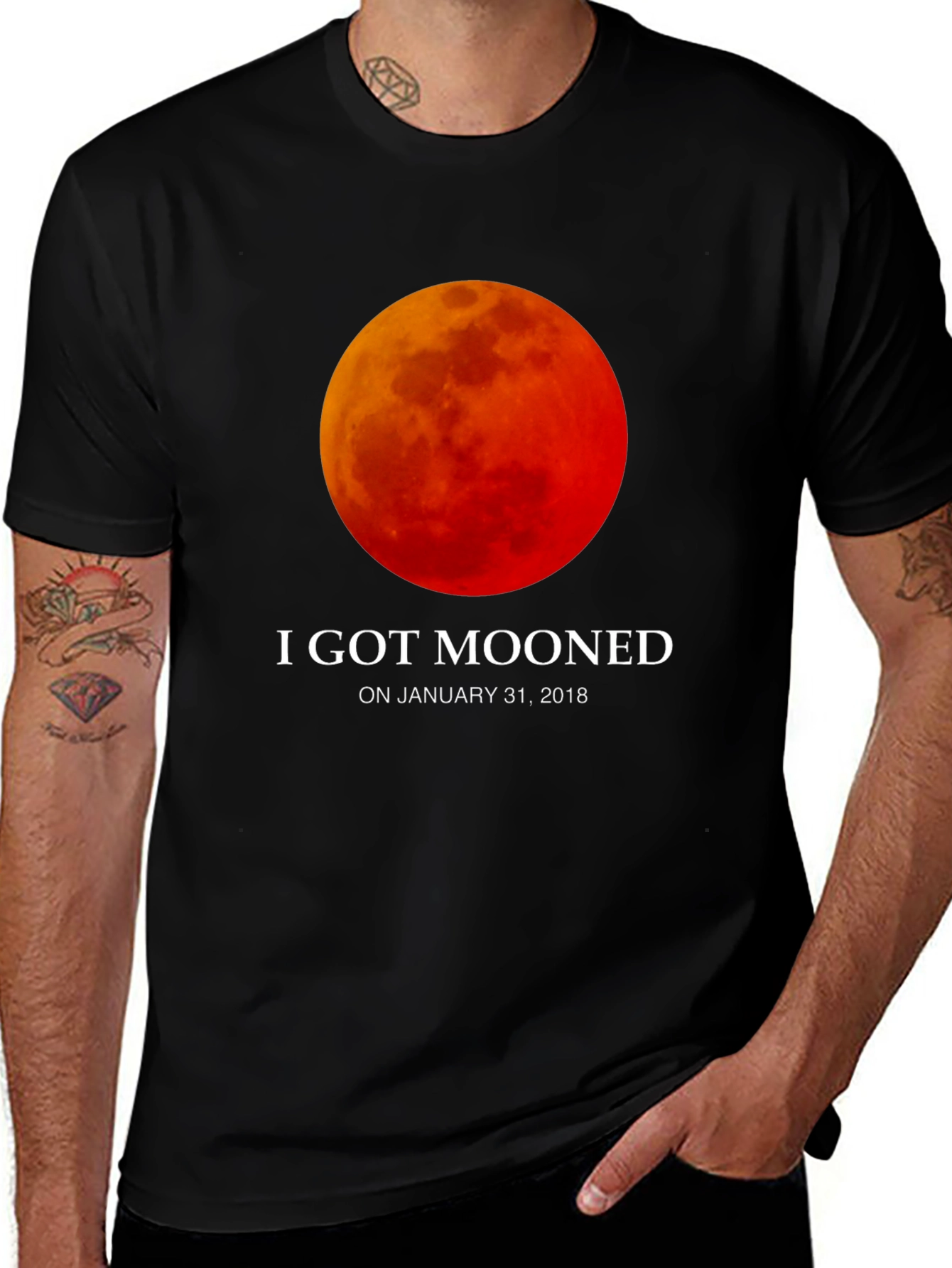Variant 27 of I Got Mooned January 31, 2018 T-Shirt