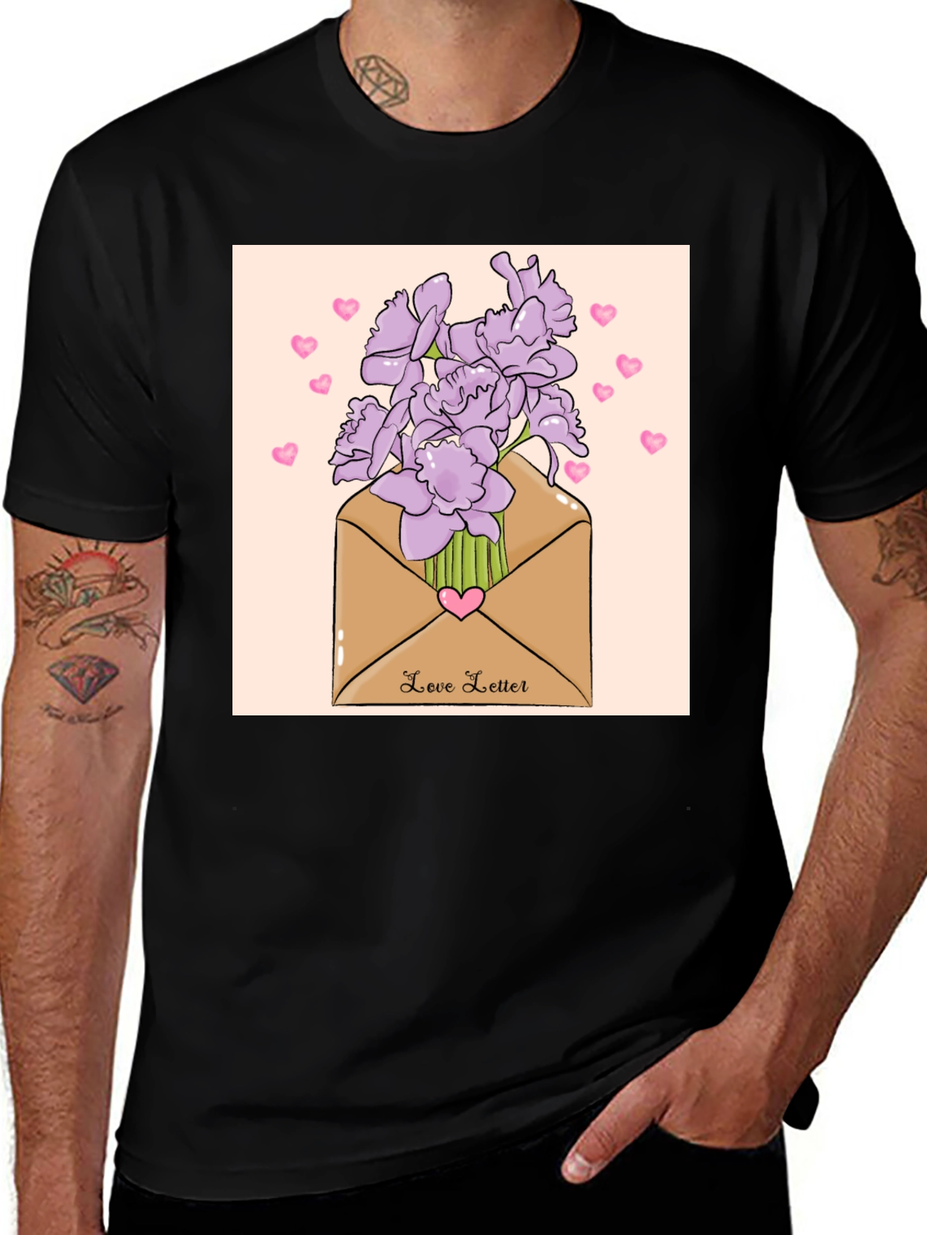 Love Letter Floral T-Shirt - Stylish Unisex Design