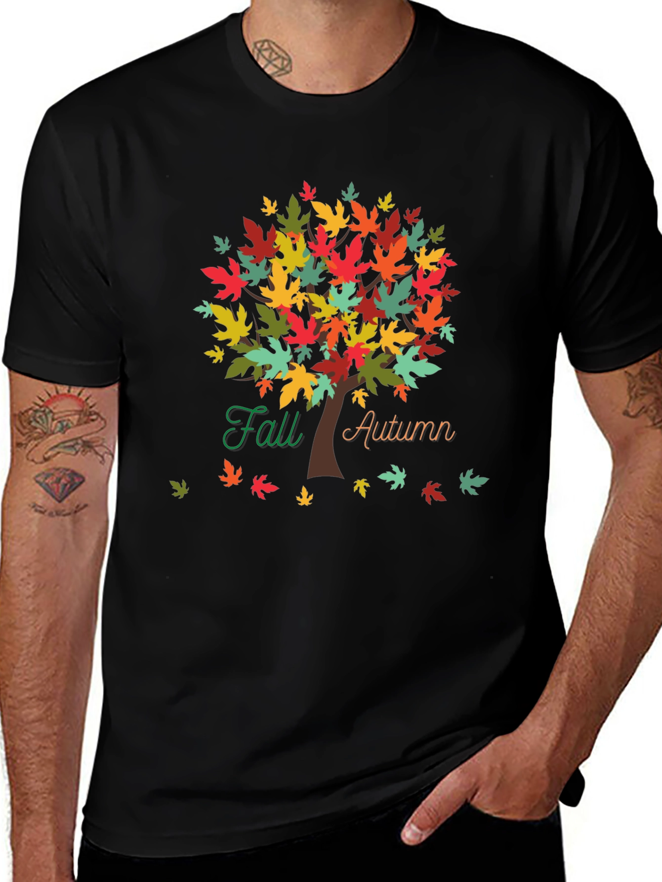 Variant 9 of Fall Autumn Tree T-Shirt - Colorful Seasonal Design