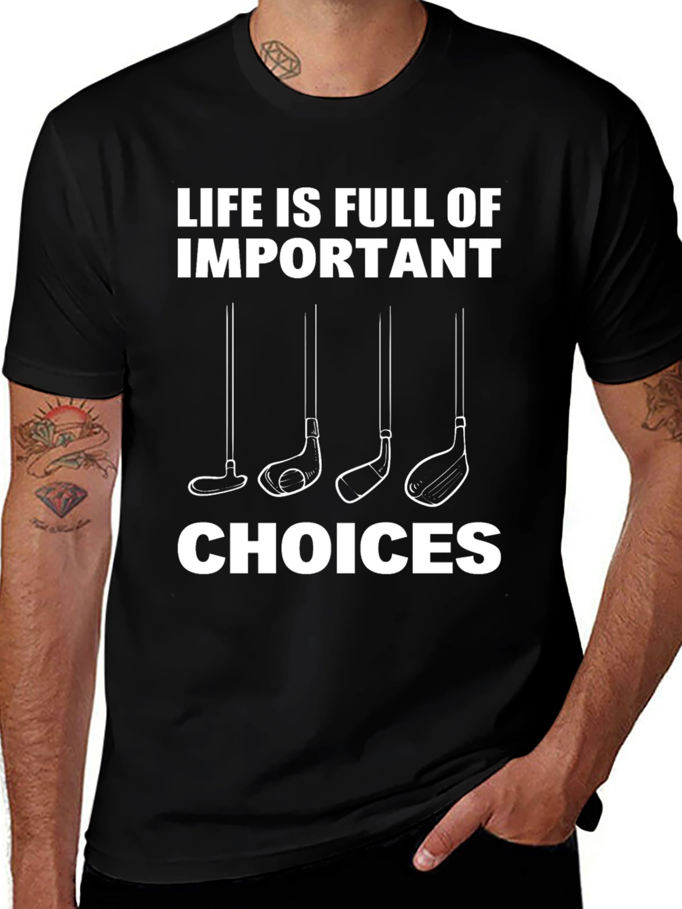 Variant 20 of Golf Choices T-Shirt: Life is Full of Important Decisions