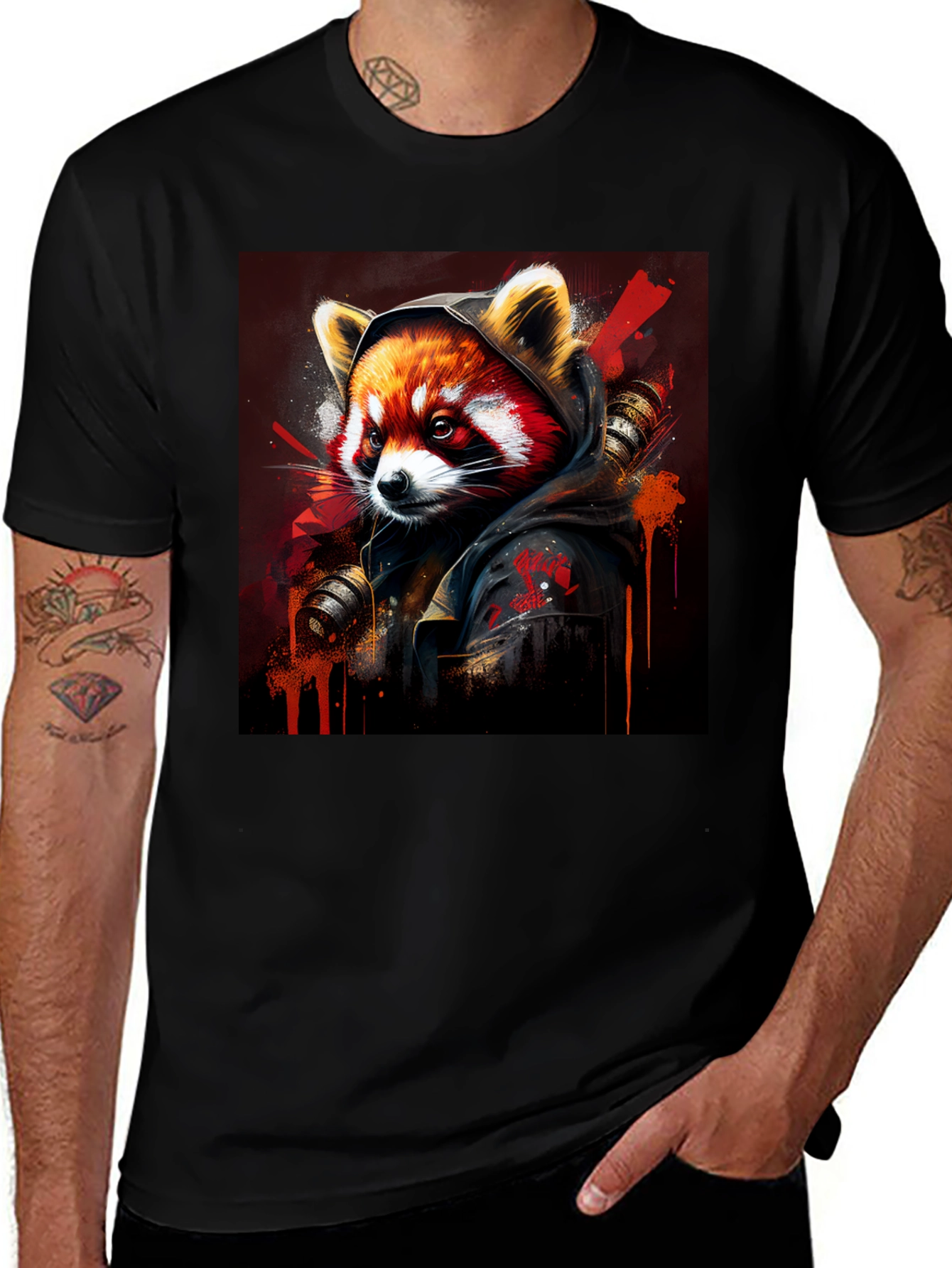 Variant 18 of Red Panda Graphic Tee - Urban Style