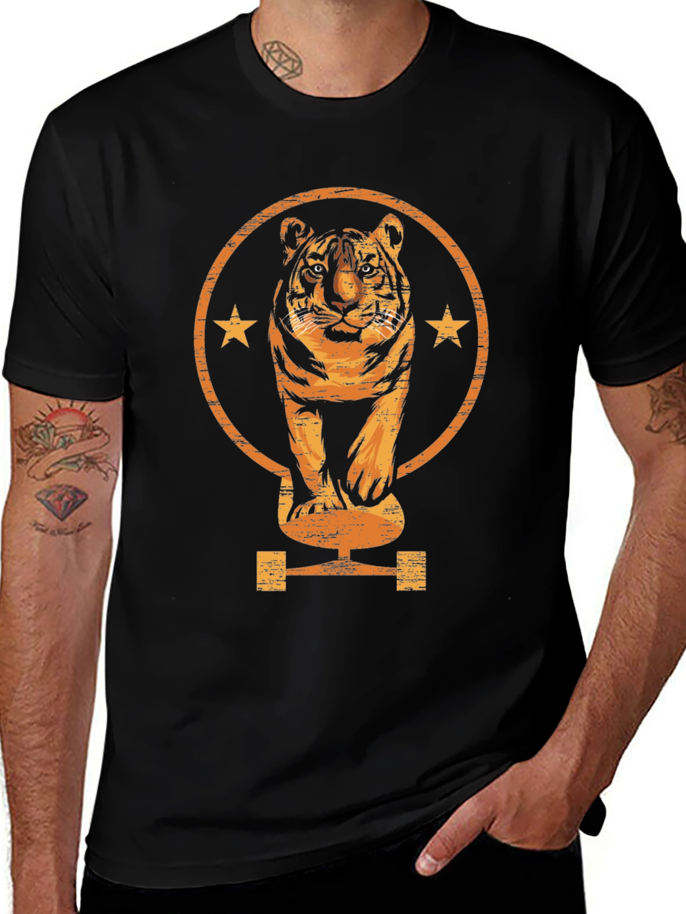 Variant 28 of Tiger Skateboard Graphic Tee