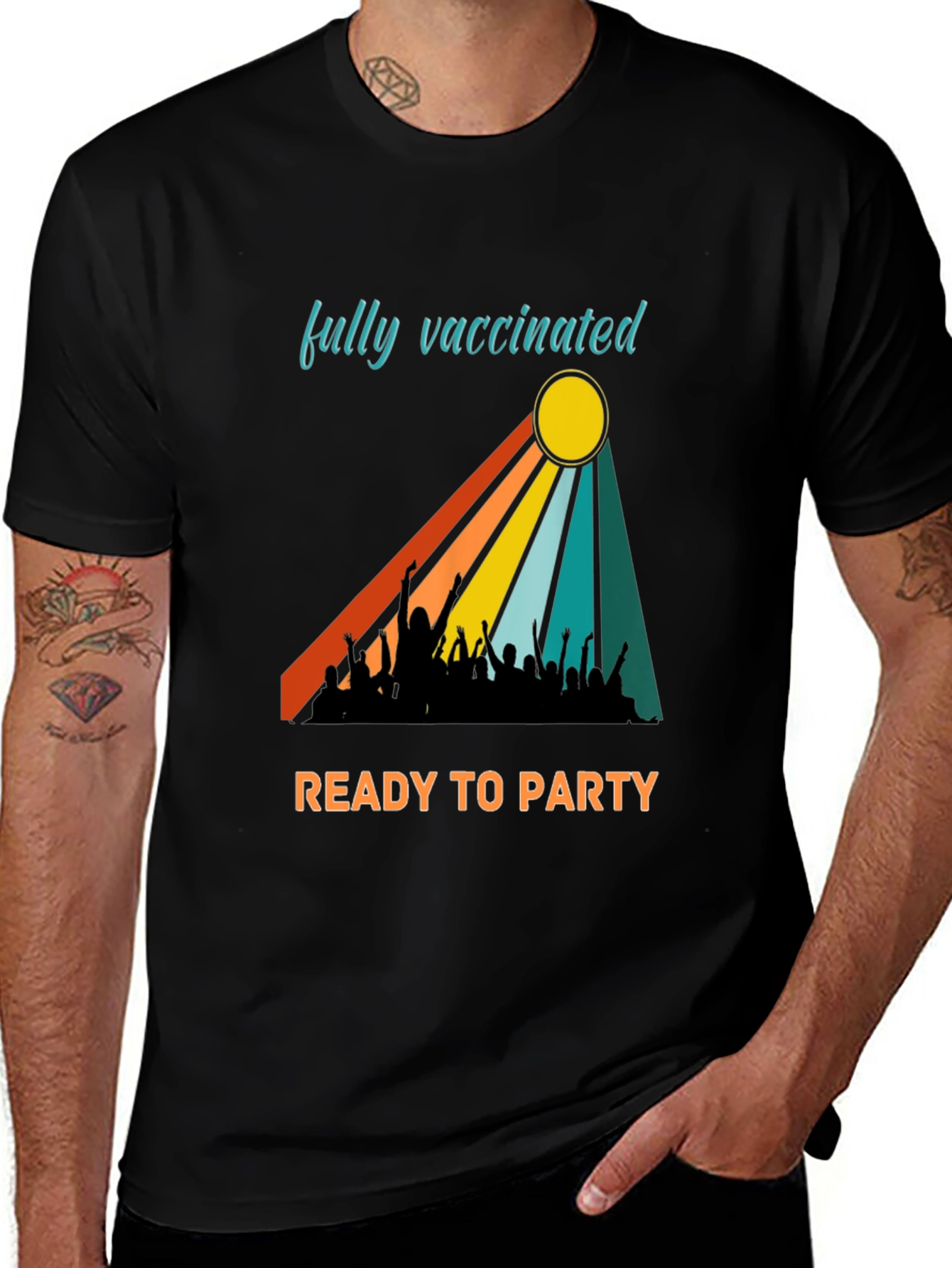 Variant 26 of Fully Vaccinated Ready to Party T-Shirt