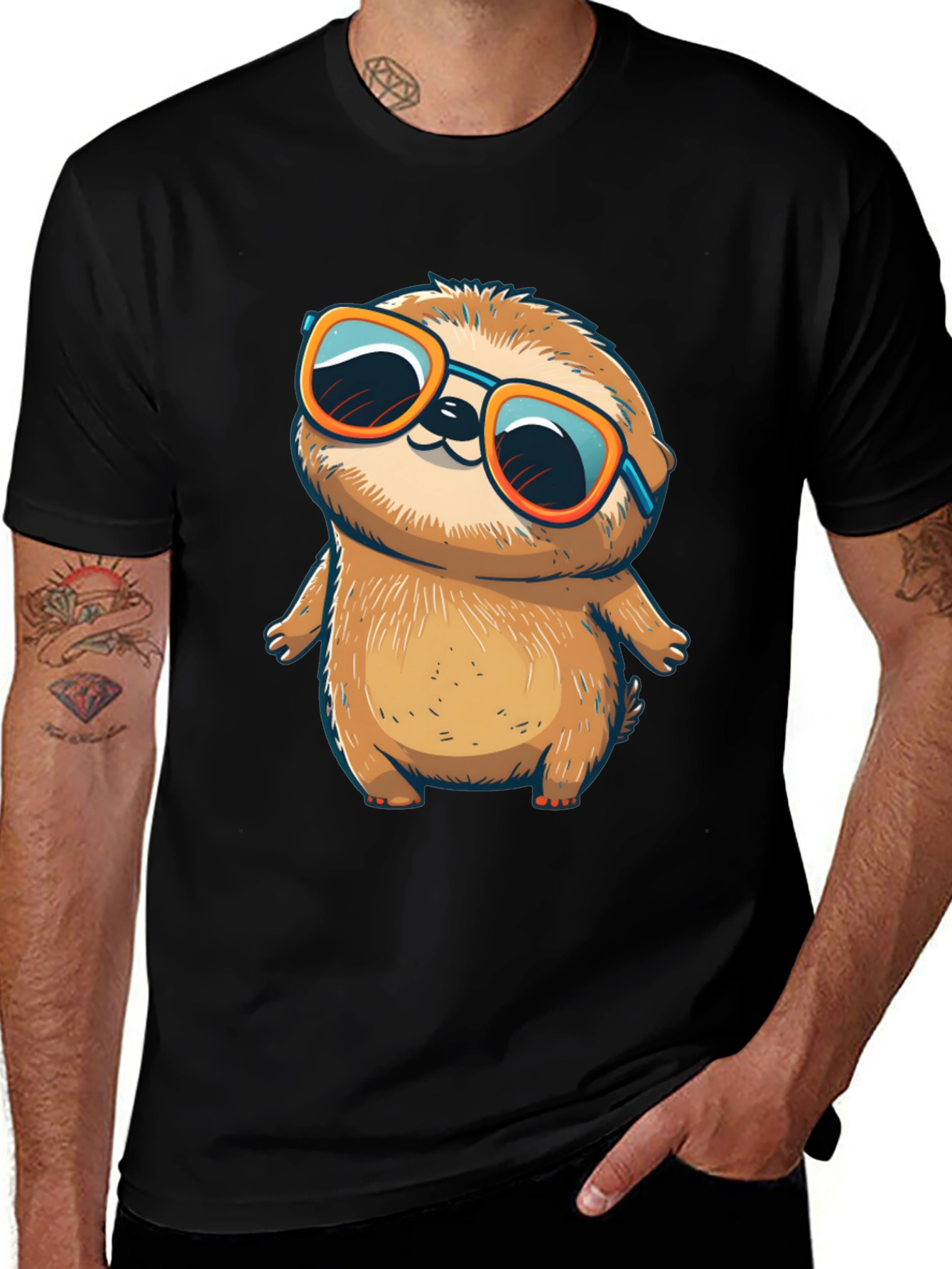 Variant 5 of Cool Sloth T-Shirt - Fun & Casual Style