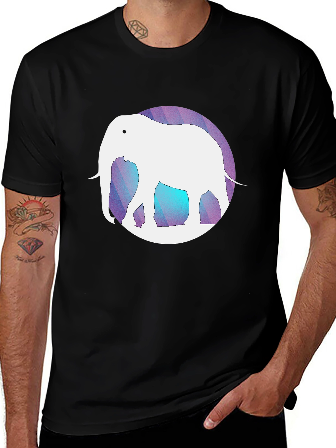 Variant 24 of Elephant Graphic Tee - Unique Design