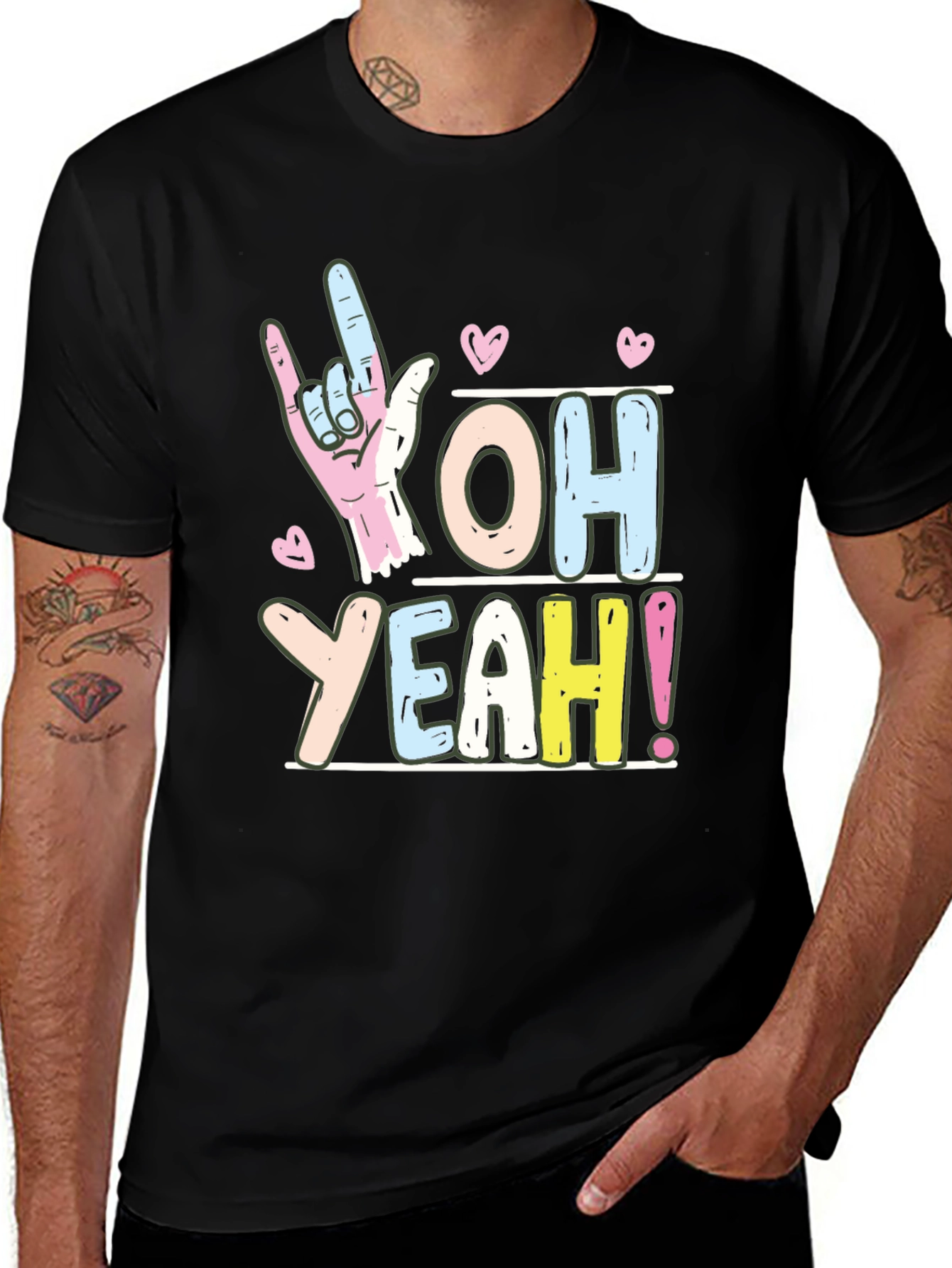 Variant 24 of Oh Yeah! ASL Sign Language T-Shirt