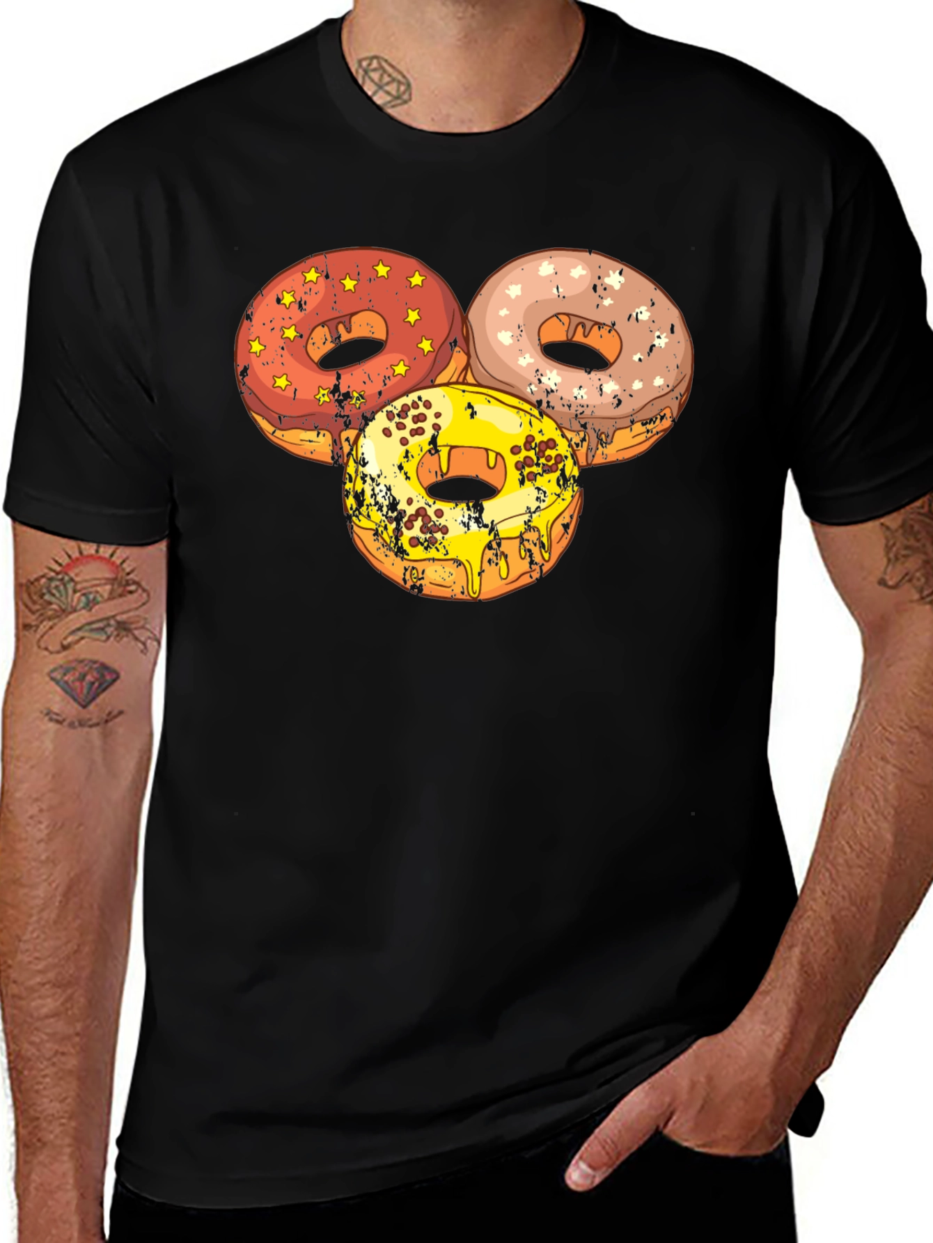 Variant 5 of Donut Stack T-Shirt - Sweet Treat Graphic Tee