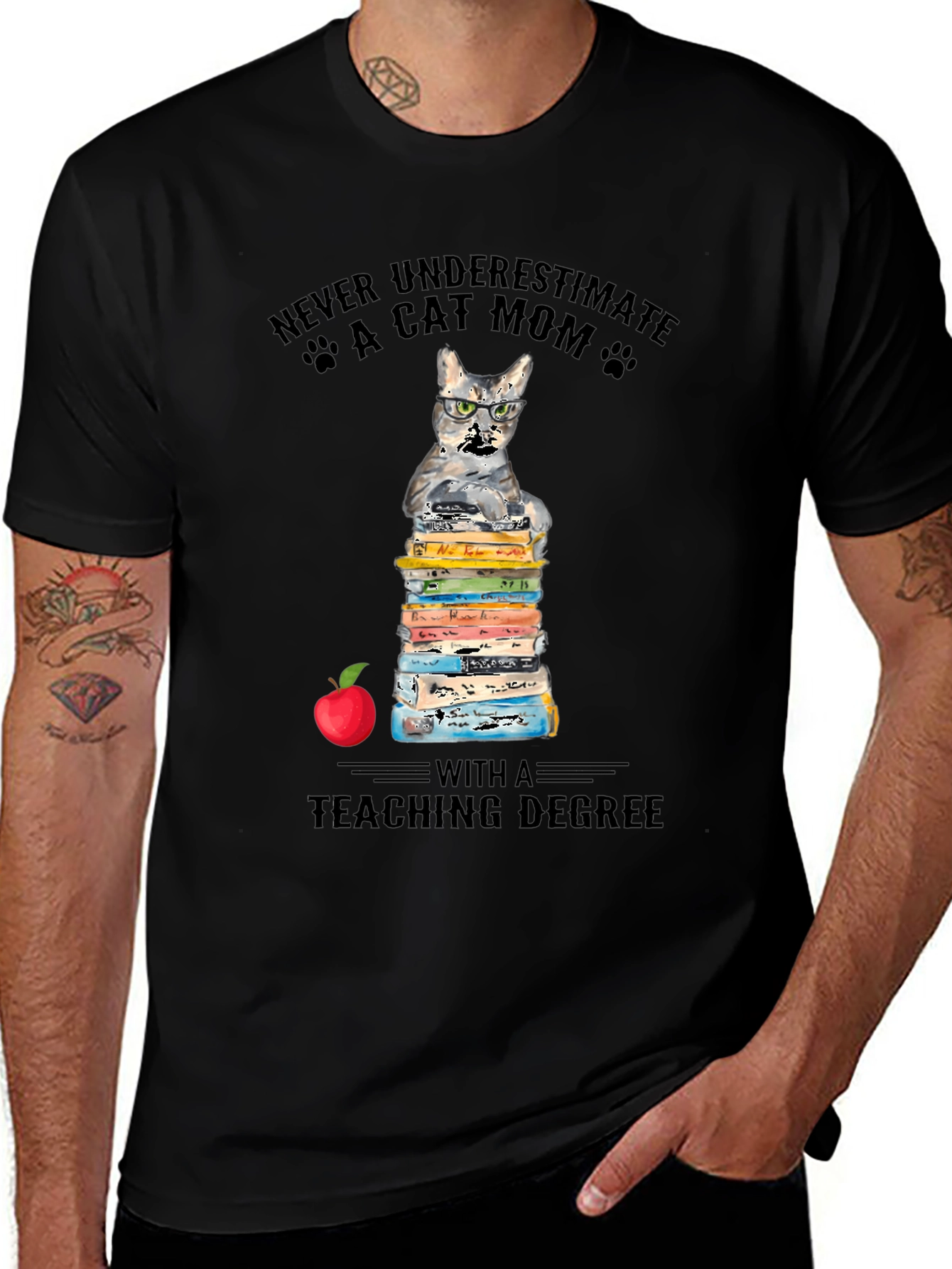 Variant 11 of Cat Mom Teaching Degree T-Shirt - Teacher Gift
