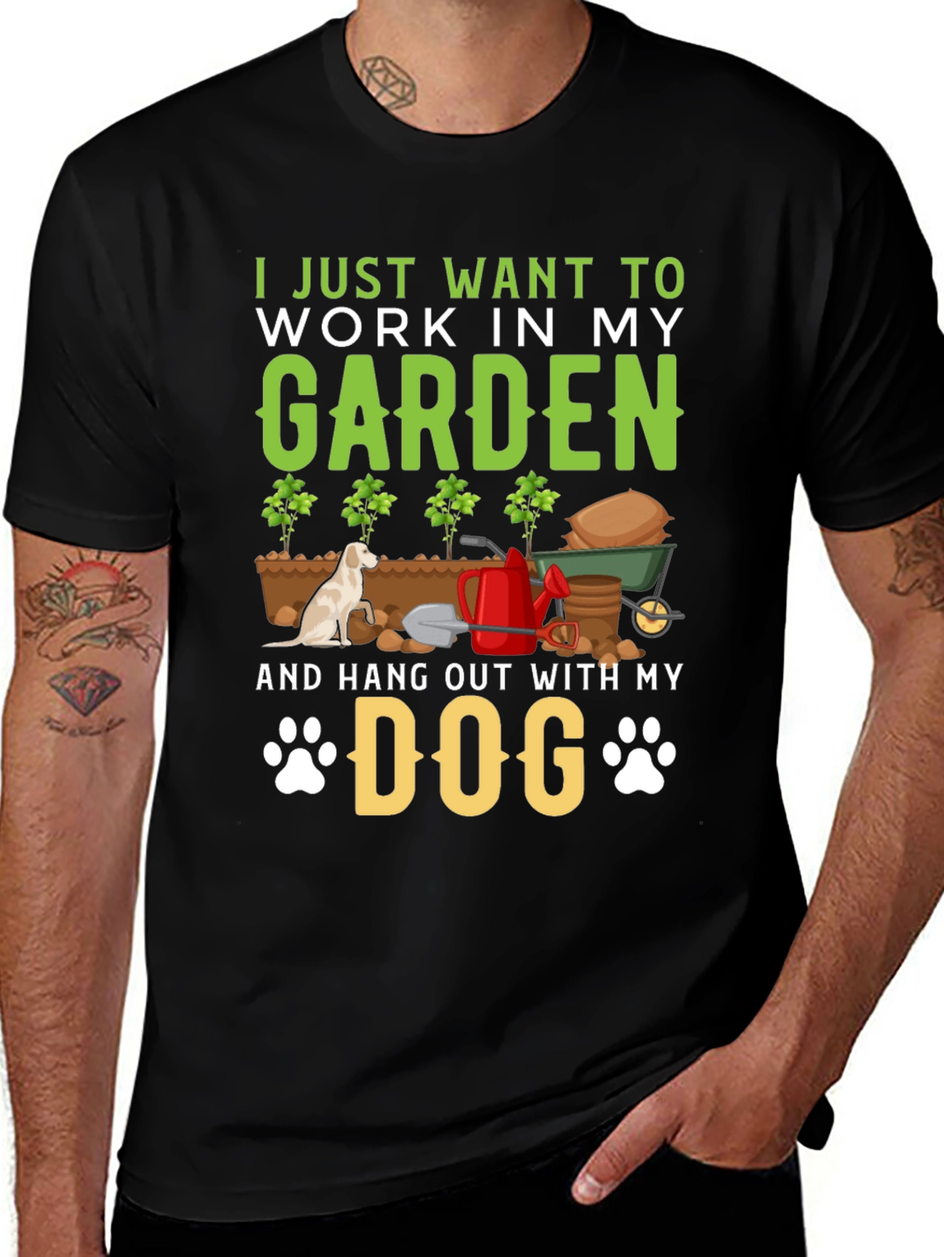 Gardening and Dog Lover T-Shirt