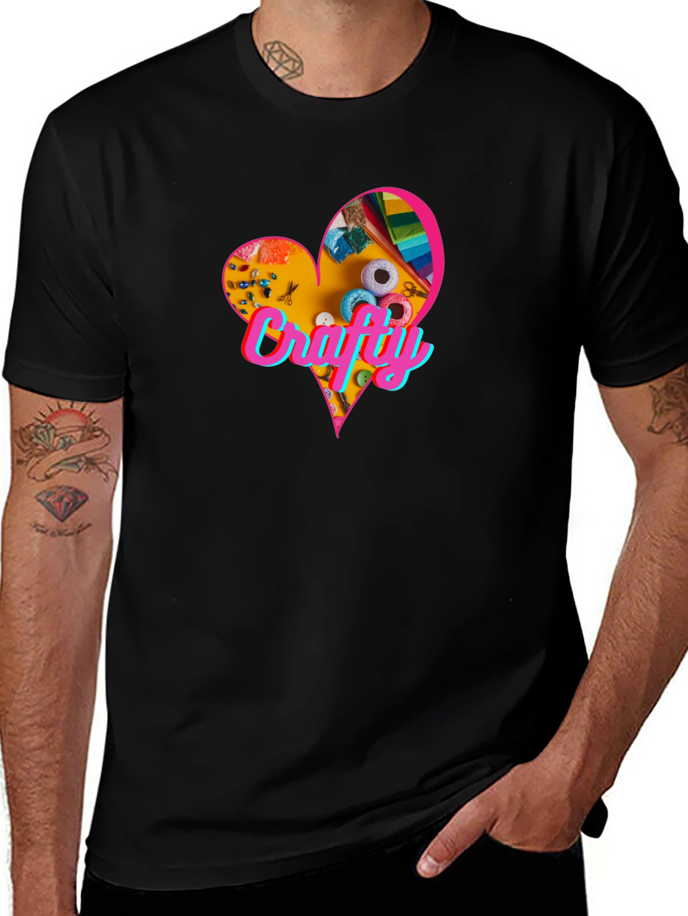 Variant 24 of Crafty Heart T-Shirt - Express Your Creative Side