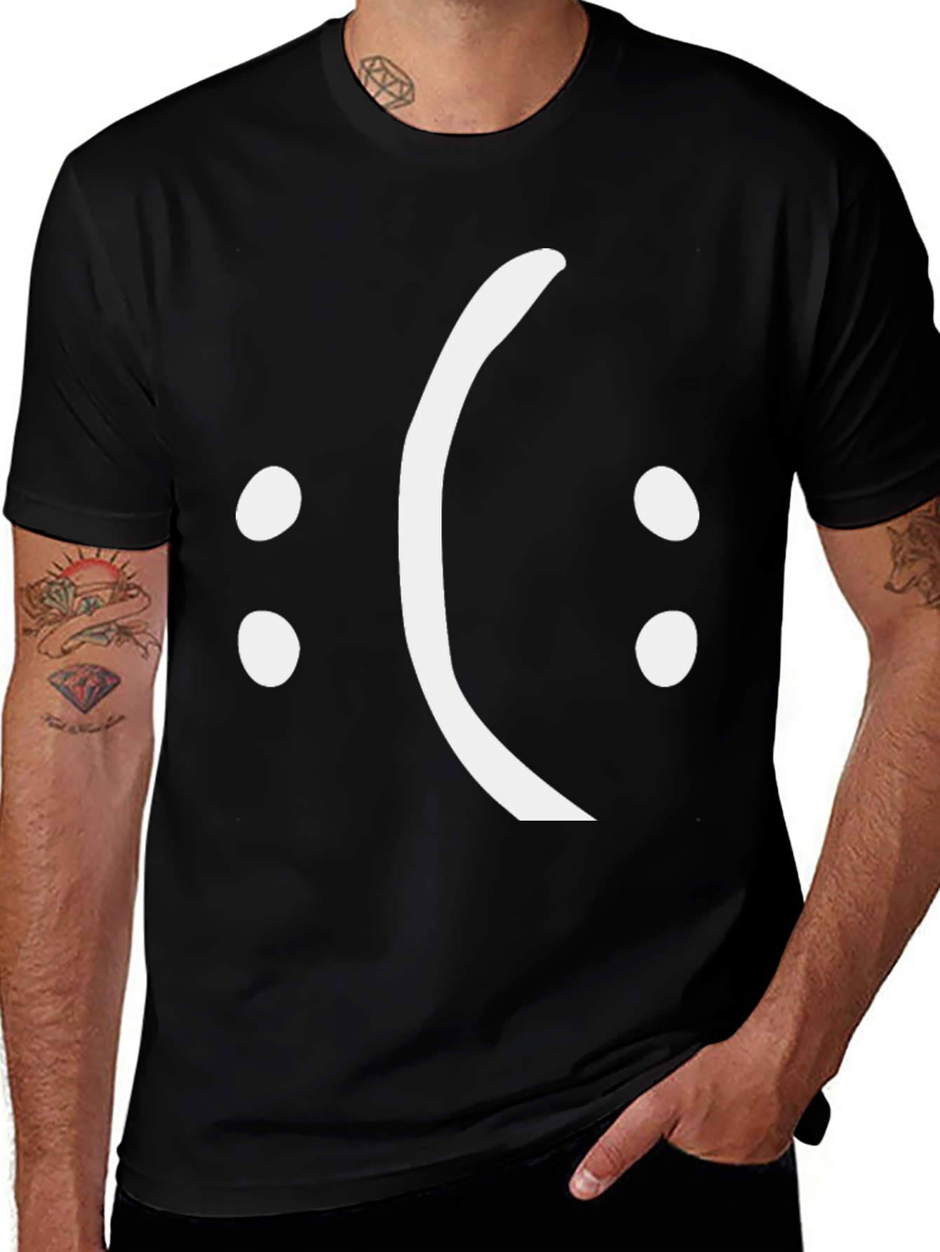 Variant 14 of Sad Face T-Shirt - Express Your Mood!