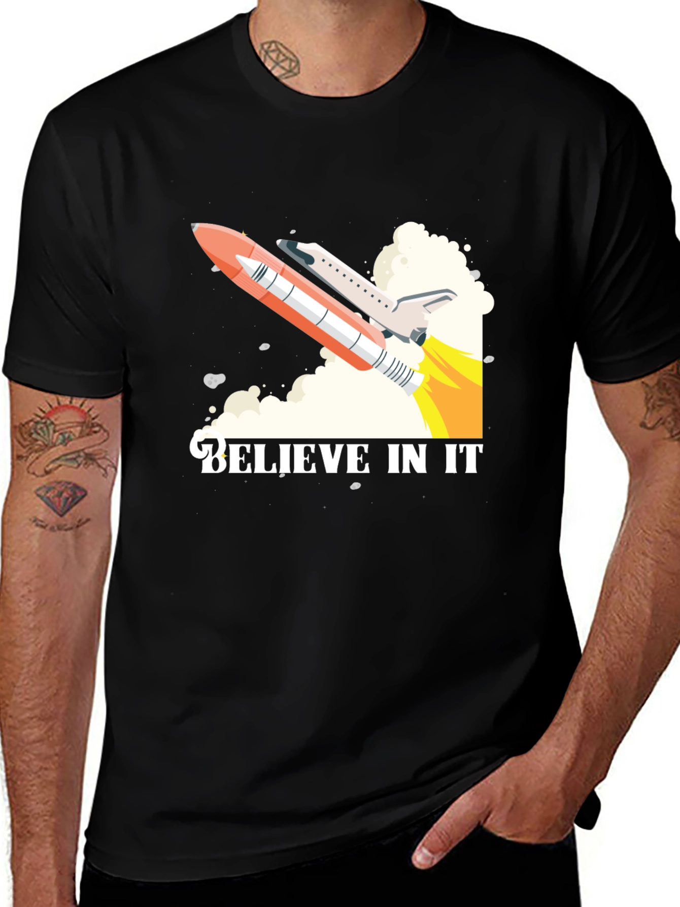 Variant 5 of Believe In It Rocket T-Shirt