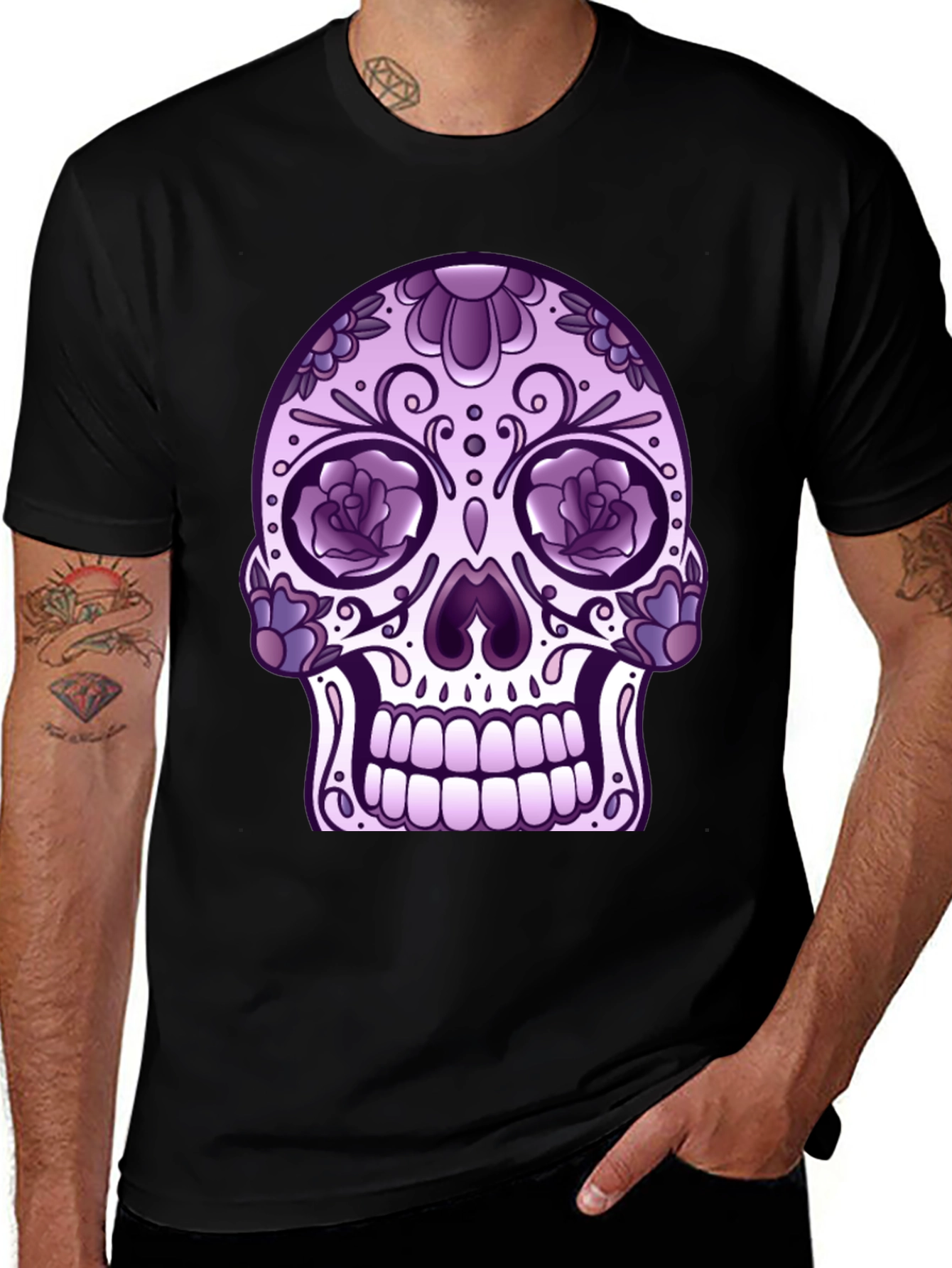 Variant 12 of Sugar Skull Graphic T-Shirt