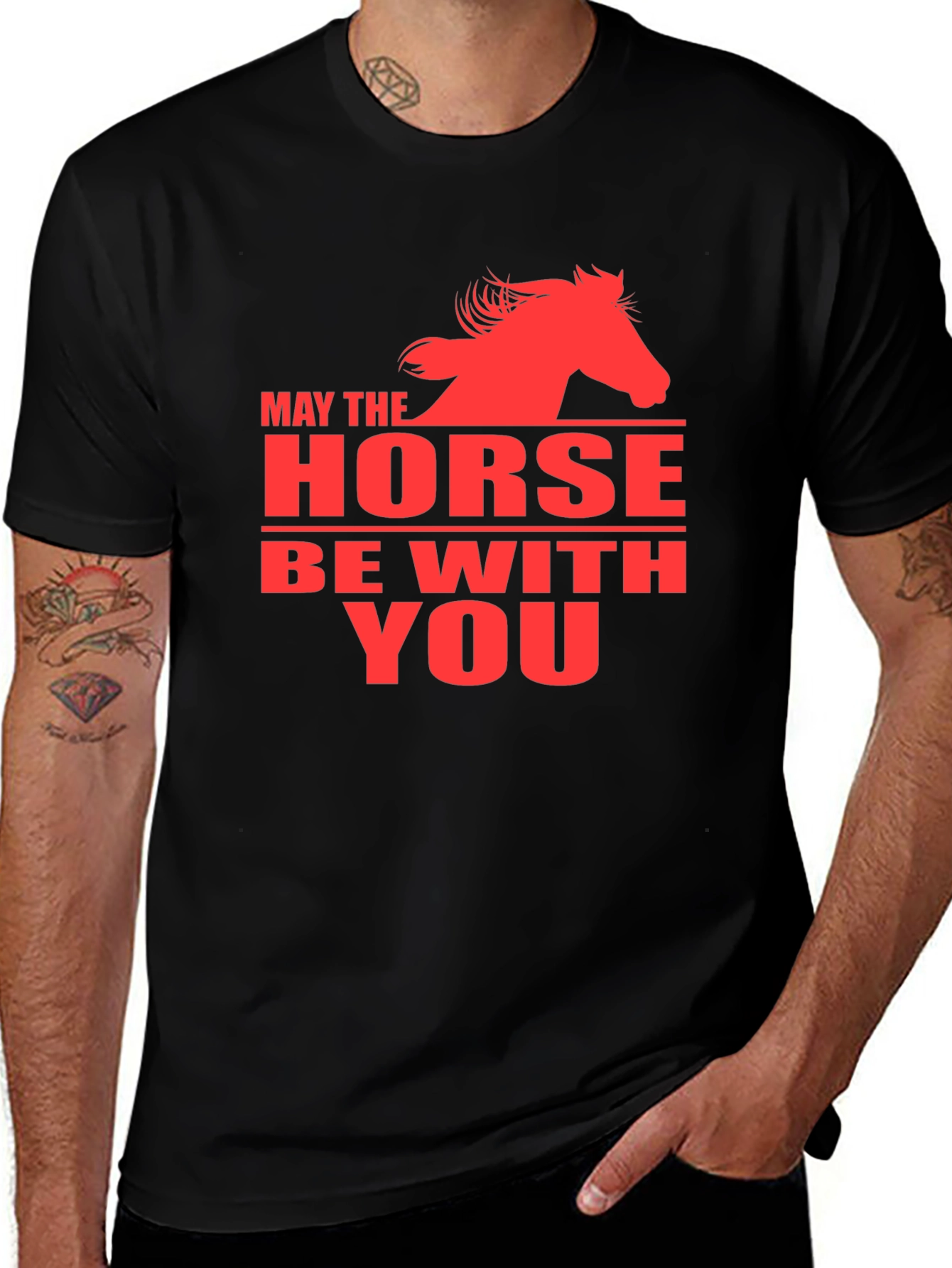 Variant 8 of May the Horse Be With You Graphic Tee