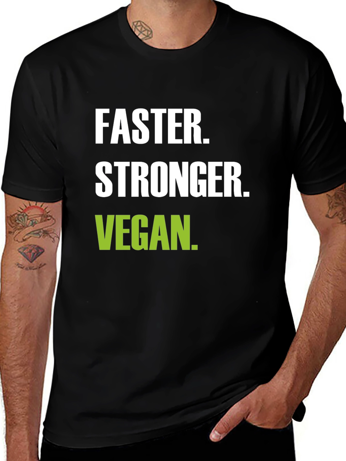 Variant 8 of Faster Stronger Vegan T-Shirt