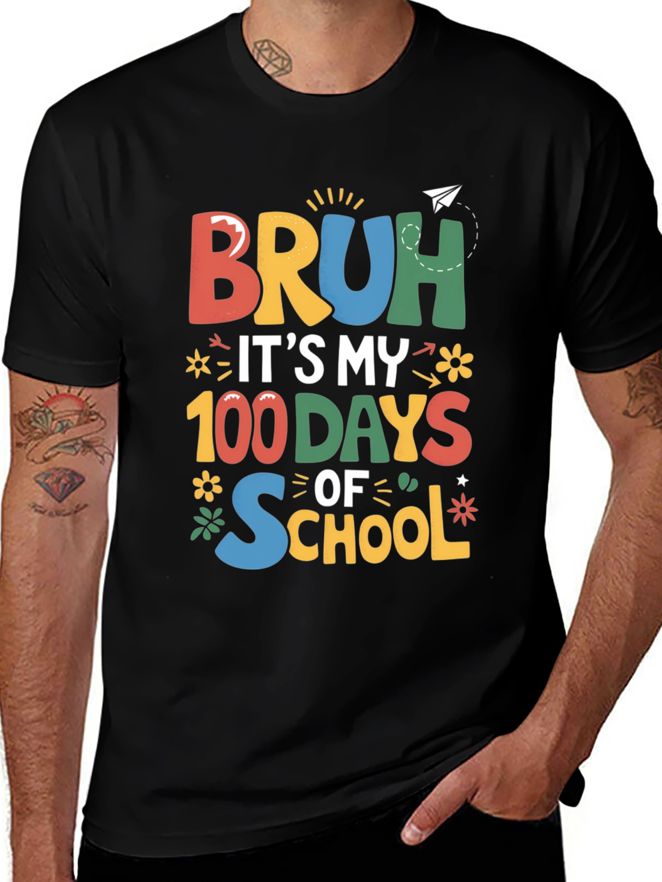Variant 29 of Bruh It's My 100 Days Of School T-Shirt