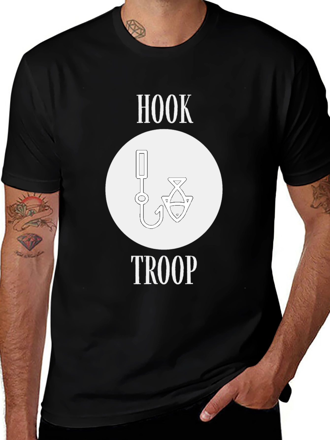 Variant 7 of Hook Troop Graphic T-Shirt - Fishing Apparel