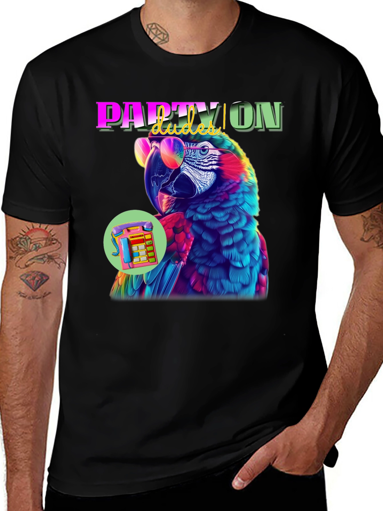 Variant 25 of Party Parrot Graphic Tee