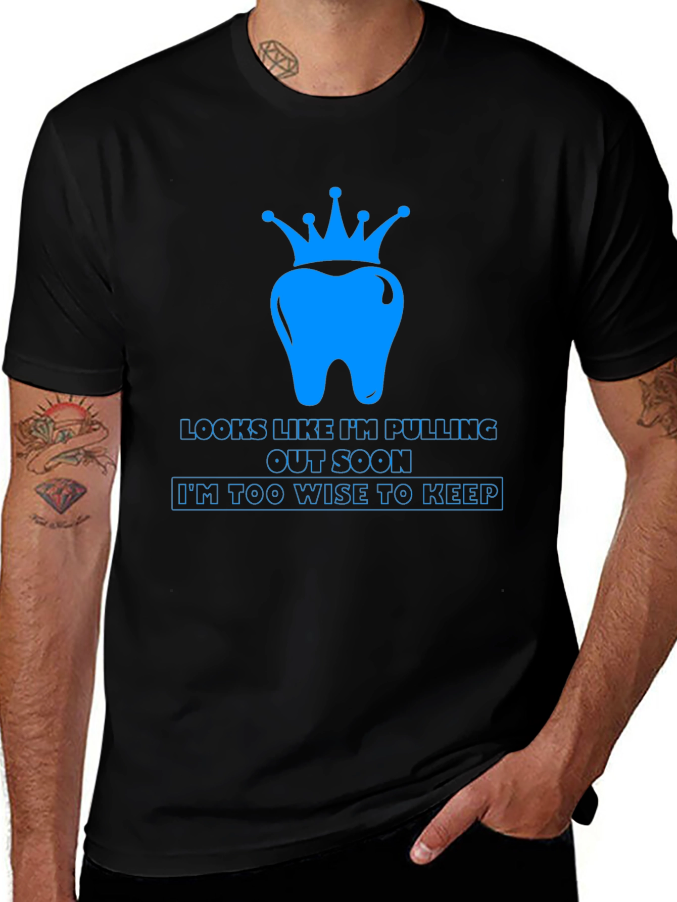 Variant 2 of Wisdom Tooth Crown T-Shirt - Funny Dental Tee