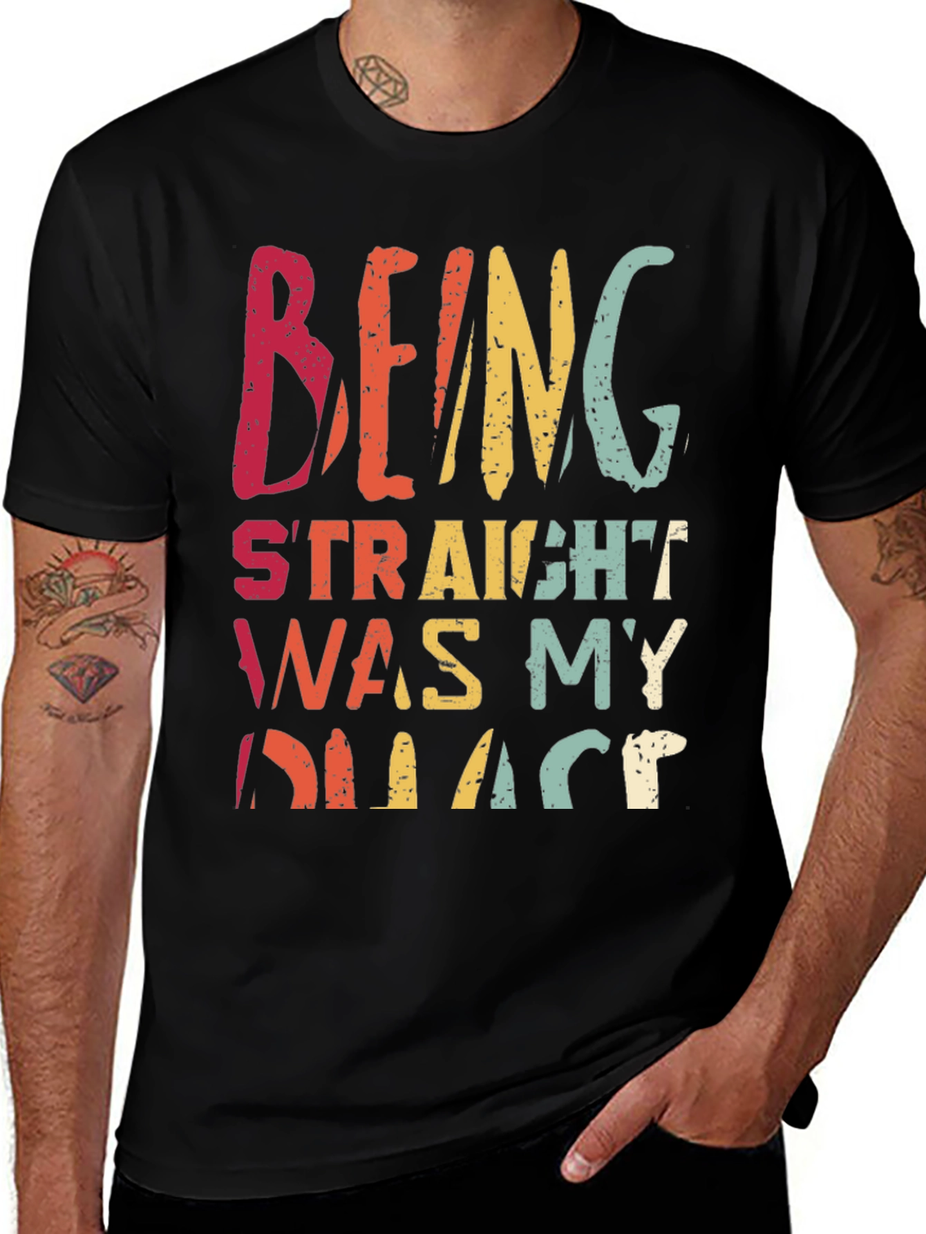 Variant 17 of Being Straight Was My Phase Graphic Tee
