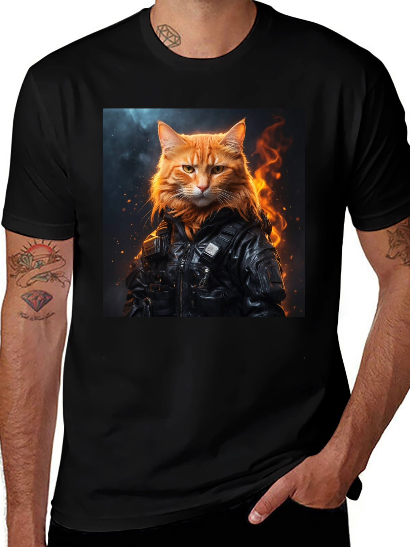 Variant 11 of Cool Cat Graphic Tee