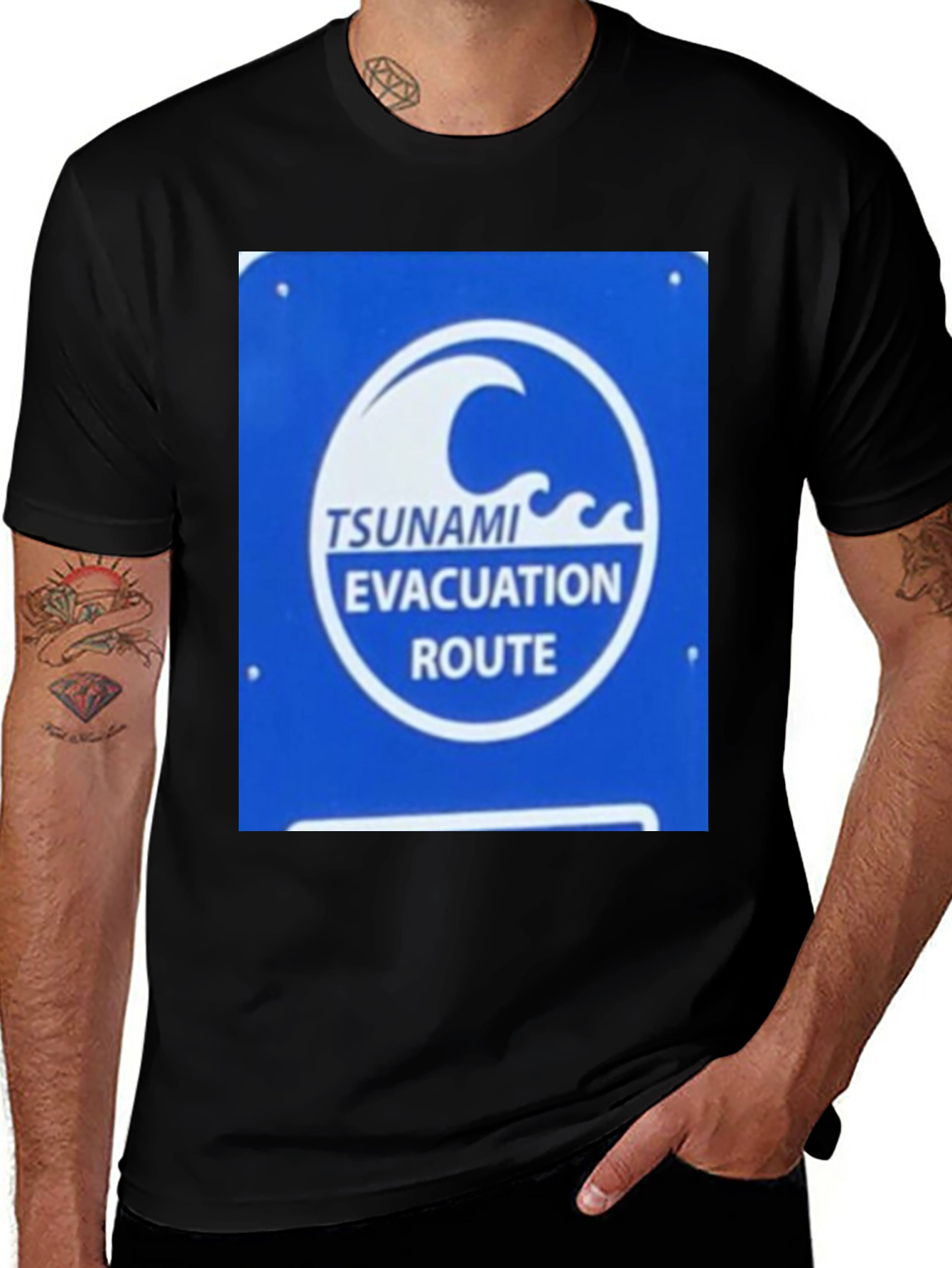 Tsunami Evacuation Route T-Shirt