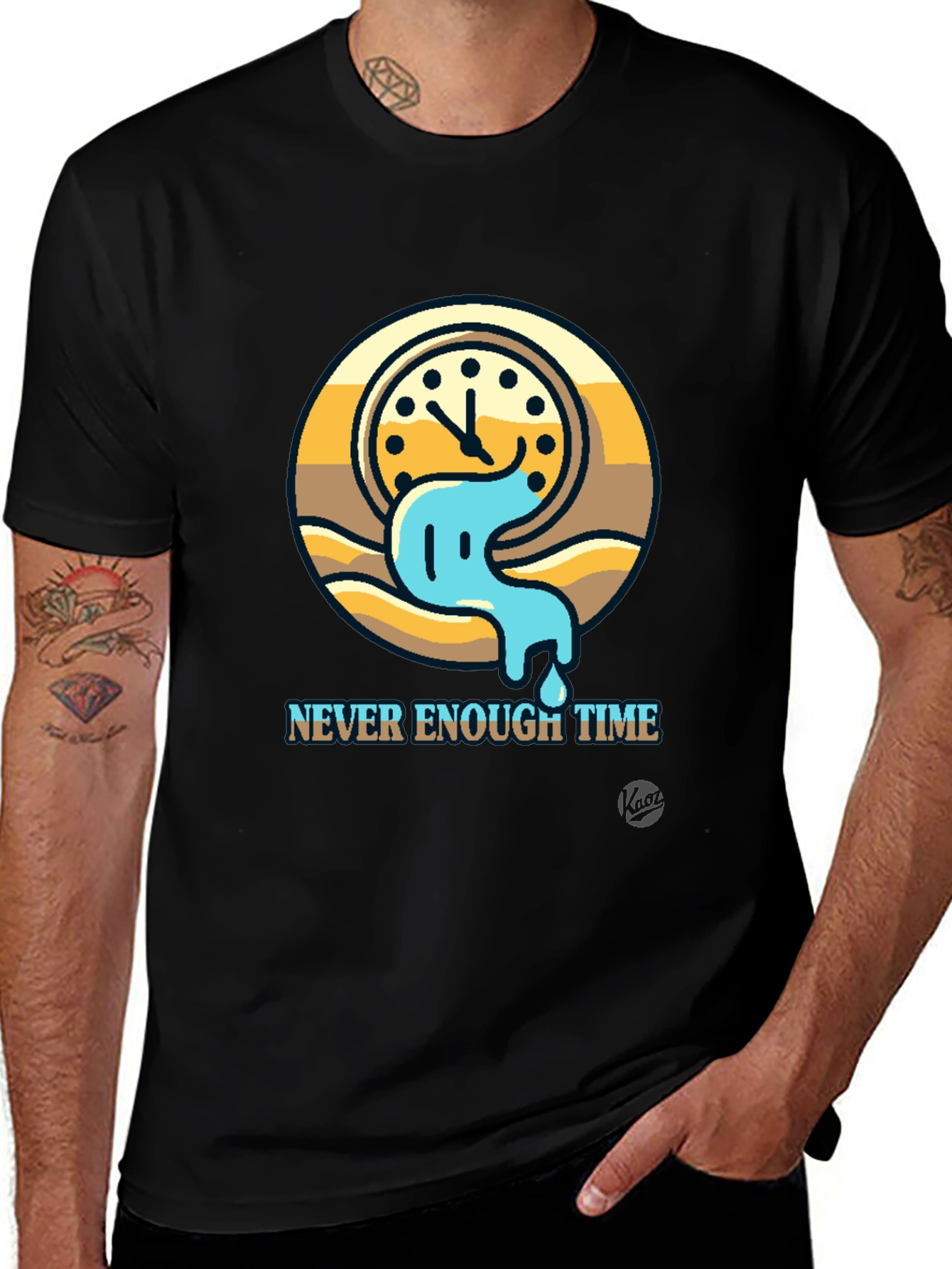 Variant 8 of Never Enough Time Graphic Tee - Unique Design