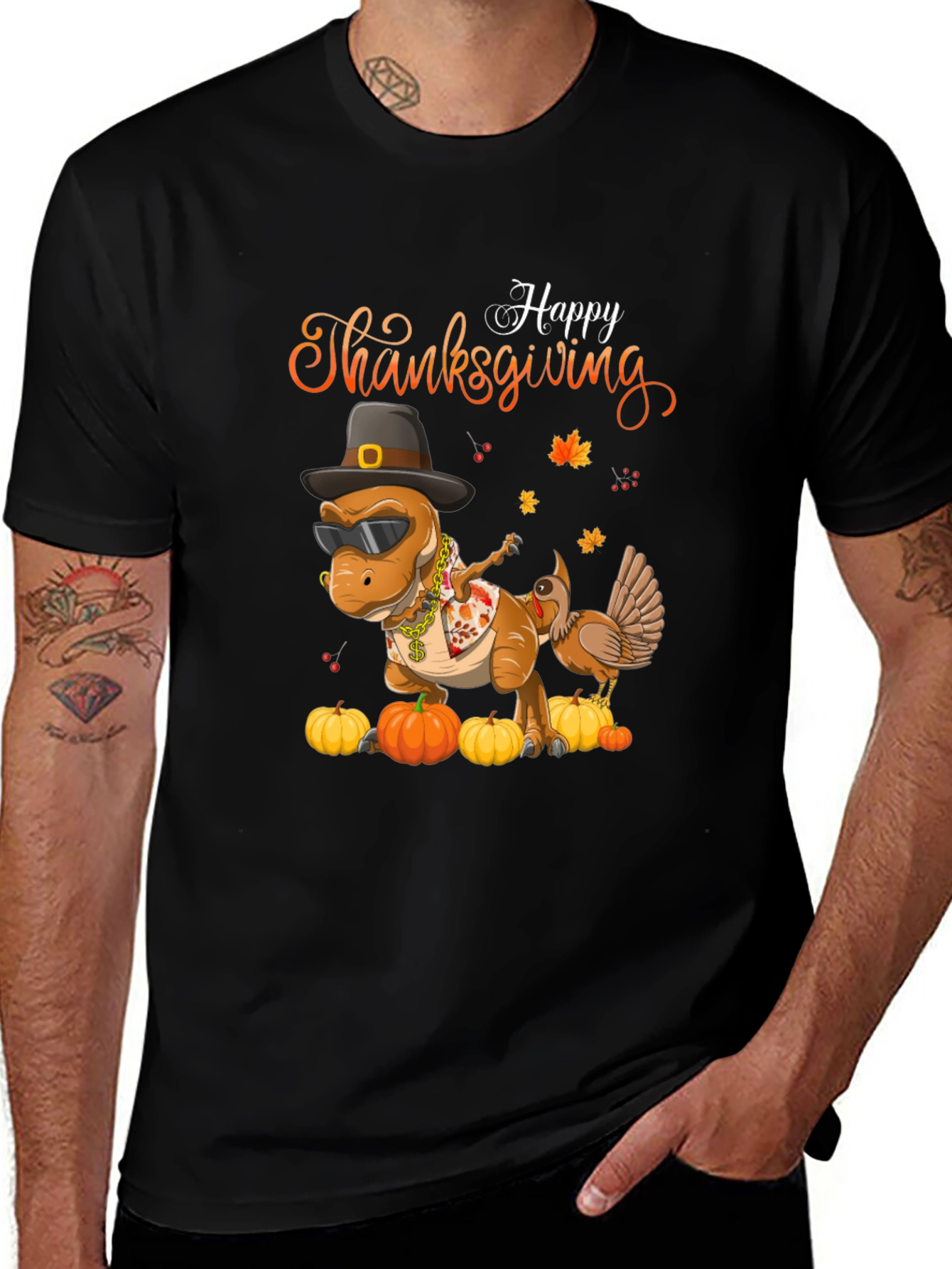 Thanksgiving Dinosaur T-Shirt