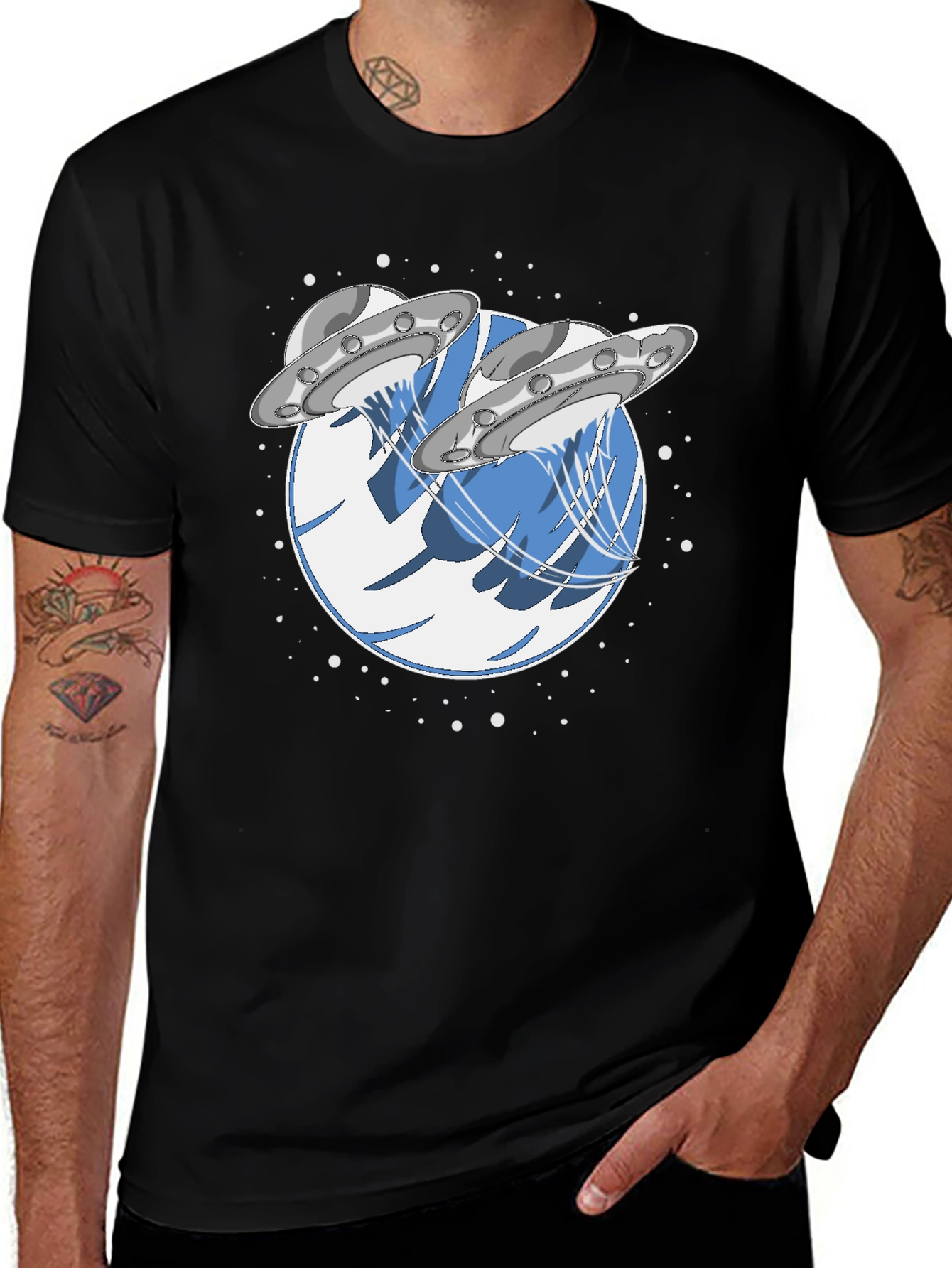 Variant 23 of UFO Abduction Graphic T-Shirt