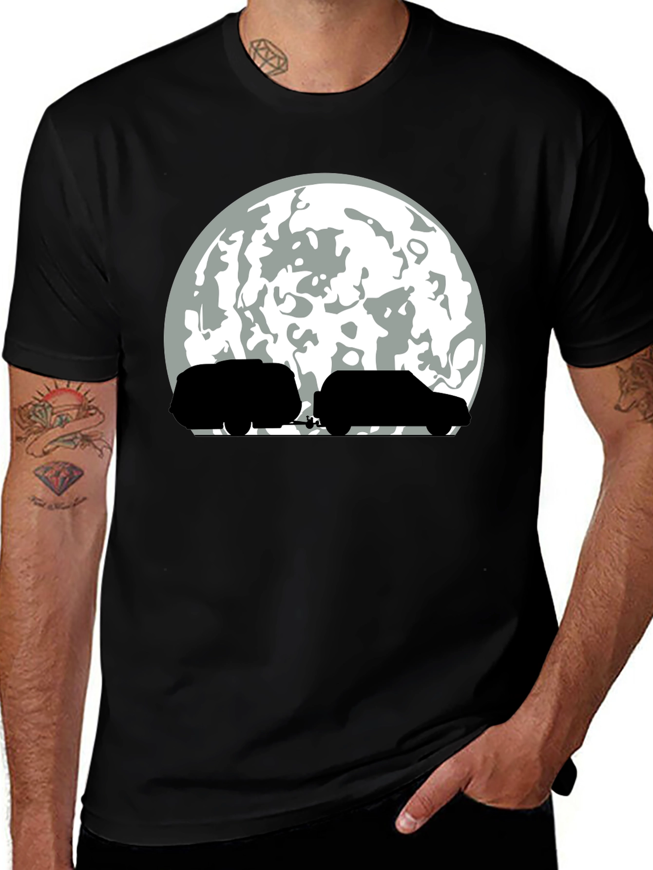 Variant 5 of Camping Under the Moon T-Shirt