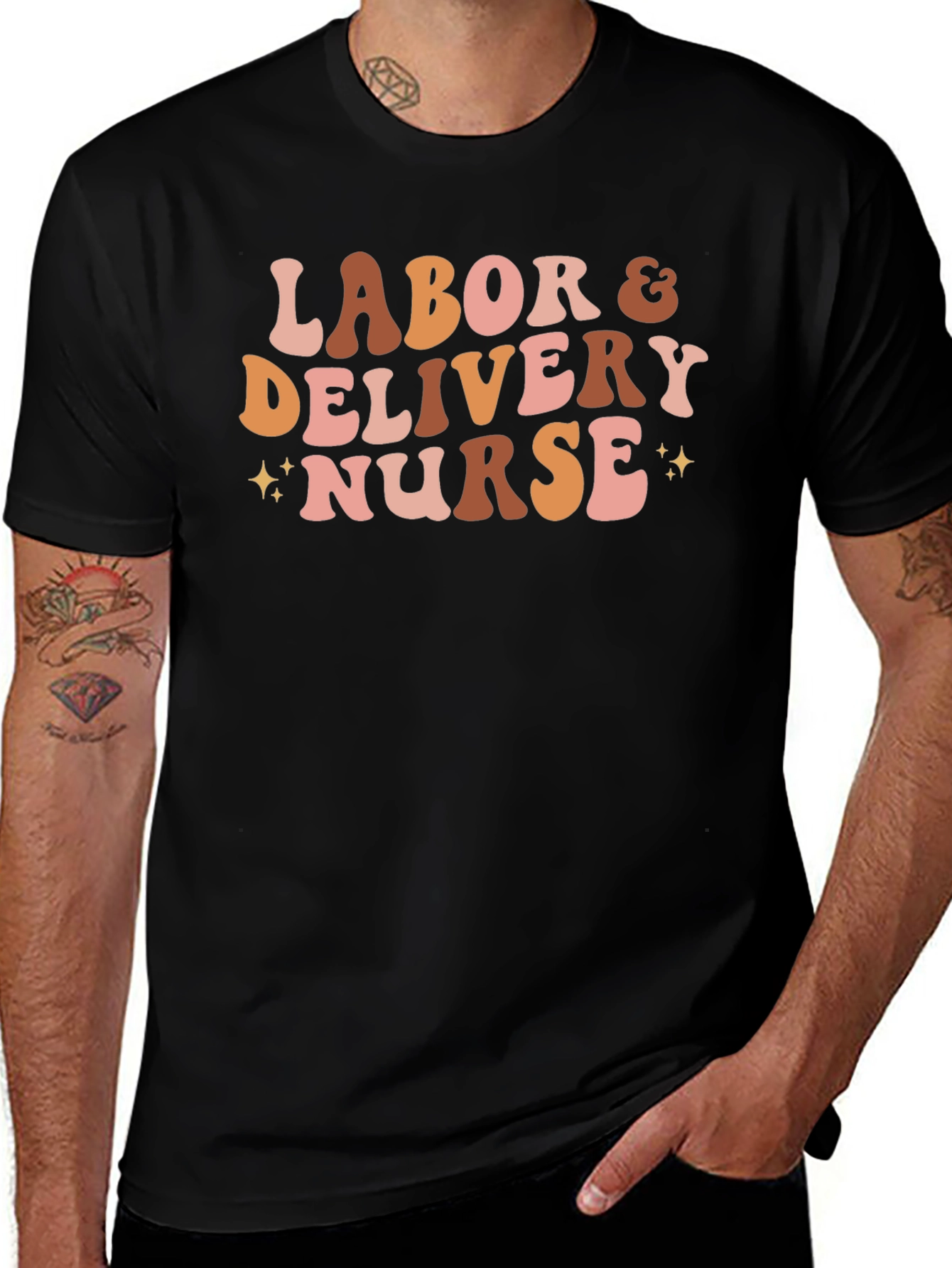 Labor & Delivery Nurse T-Shirt - Retro Style