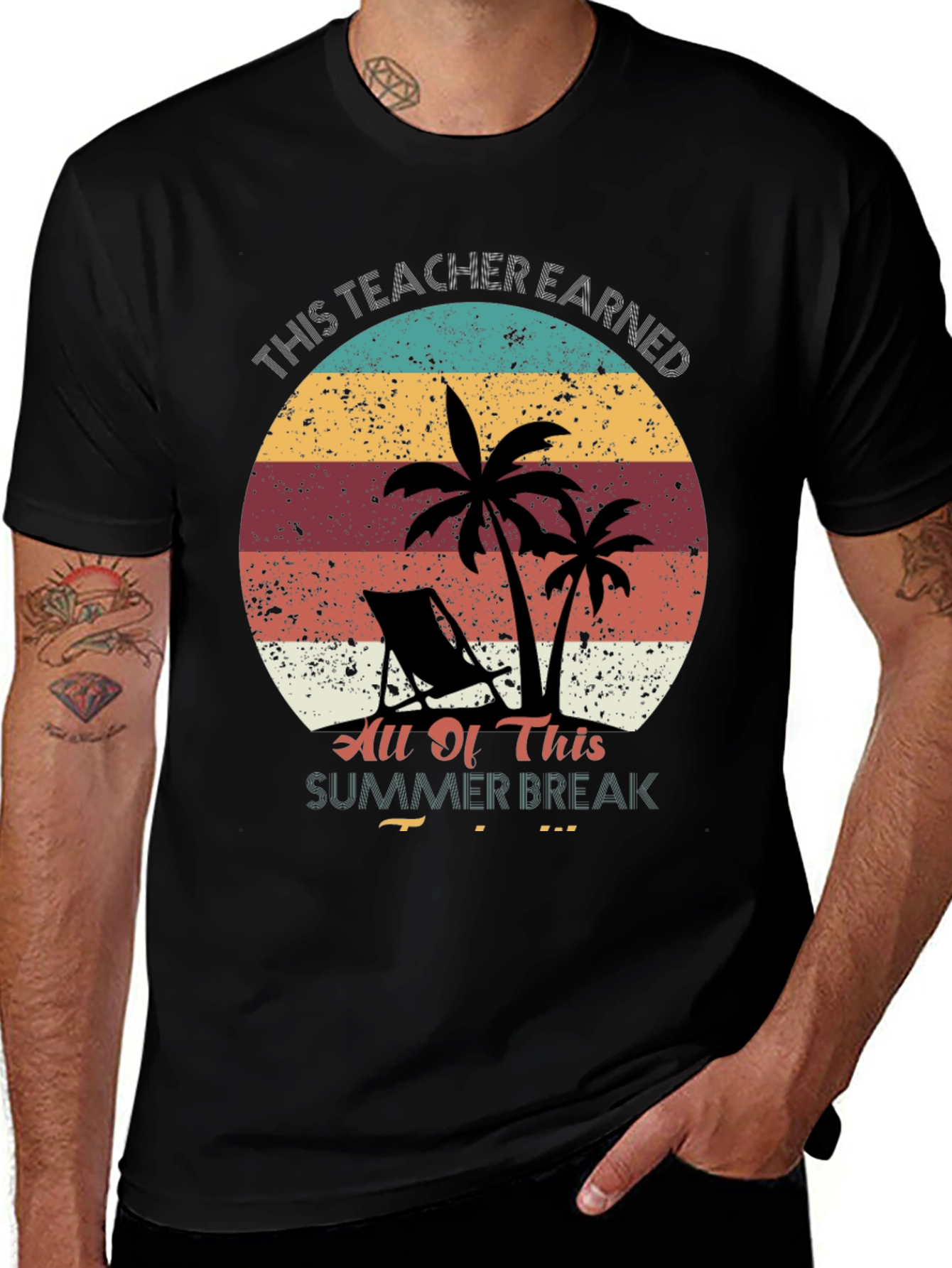 Variant 30 of Teacher Summer Break Graphic T-Shirt