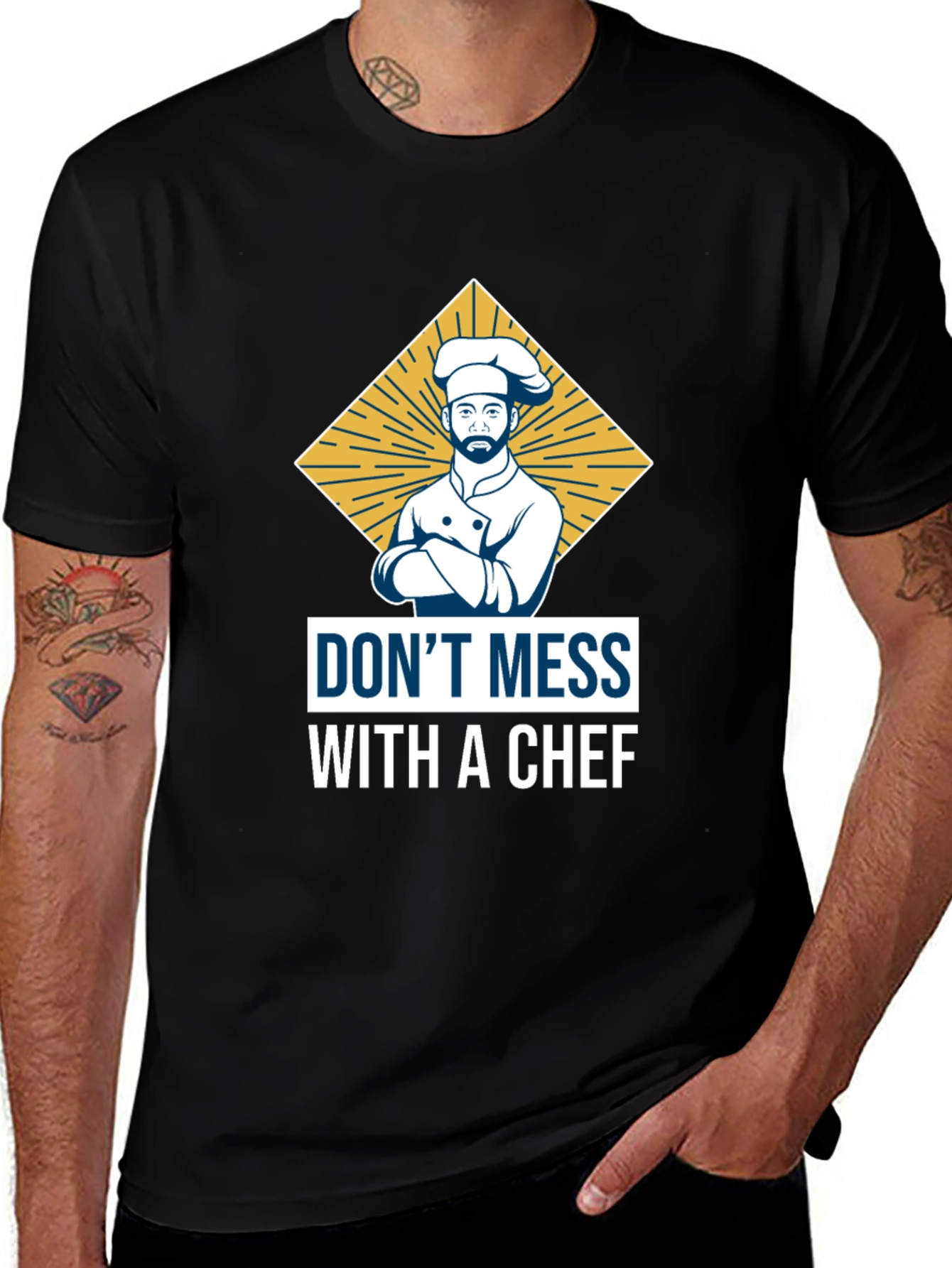 Variant 8 of Don't Mess with a Chef T-Shirt