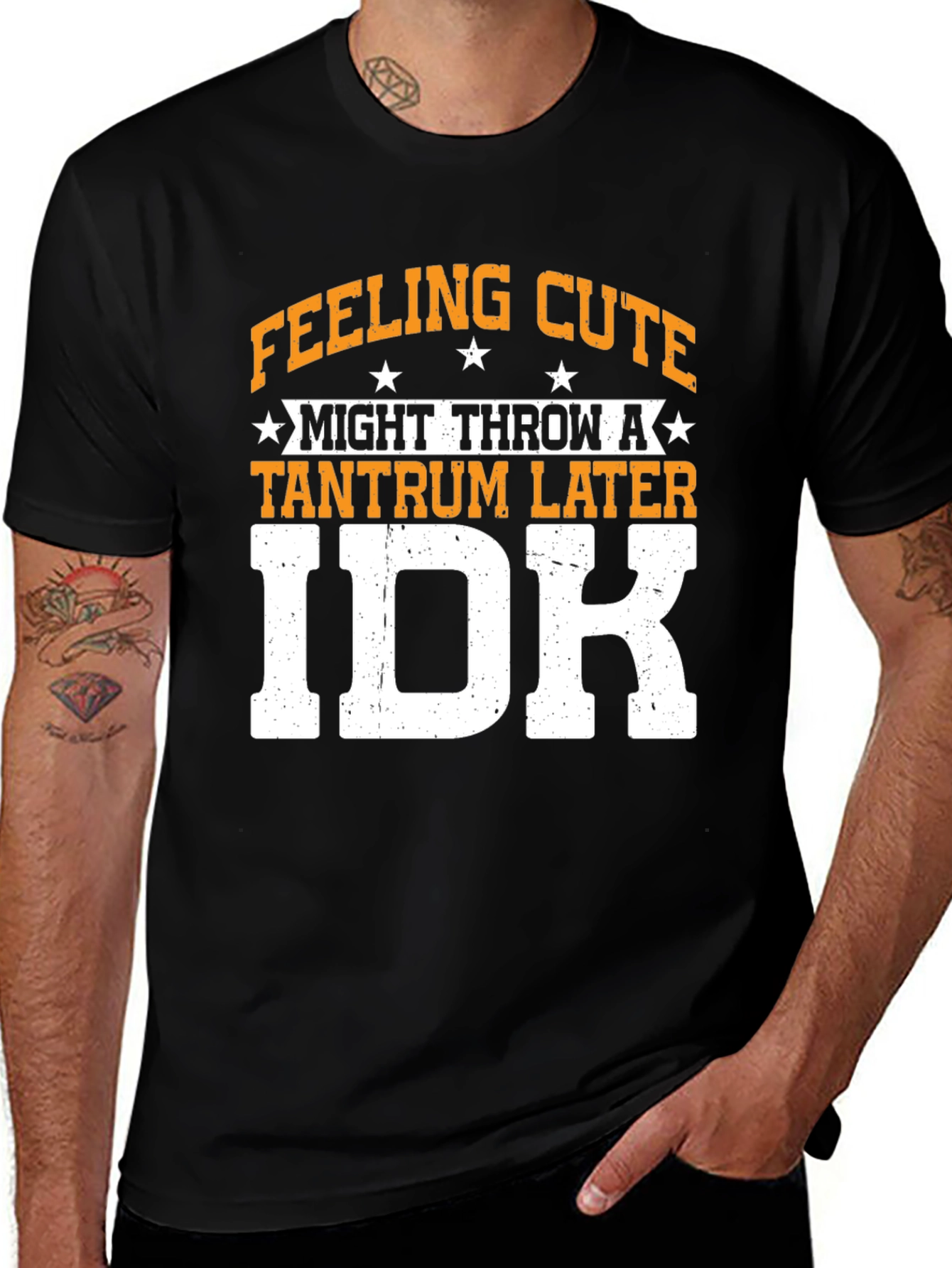 Variant 5 of Feeling Cute Tantrum IDK Graphic Tee